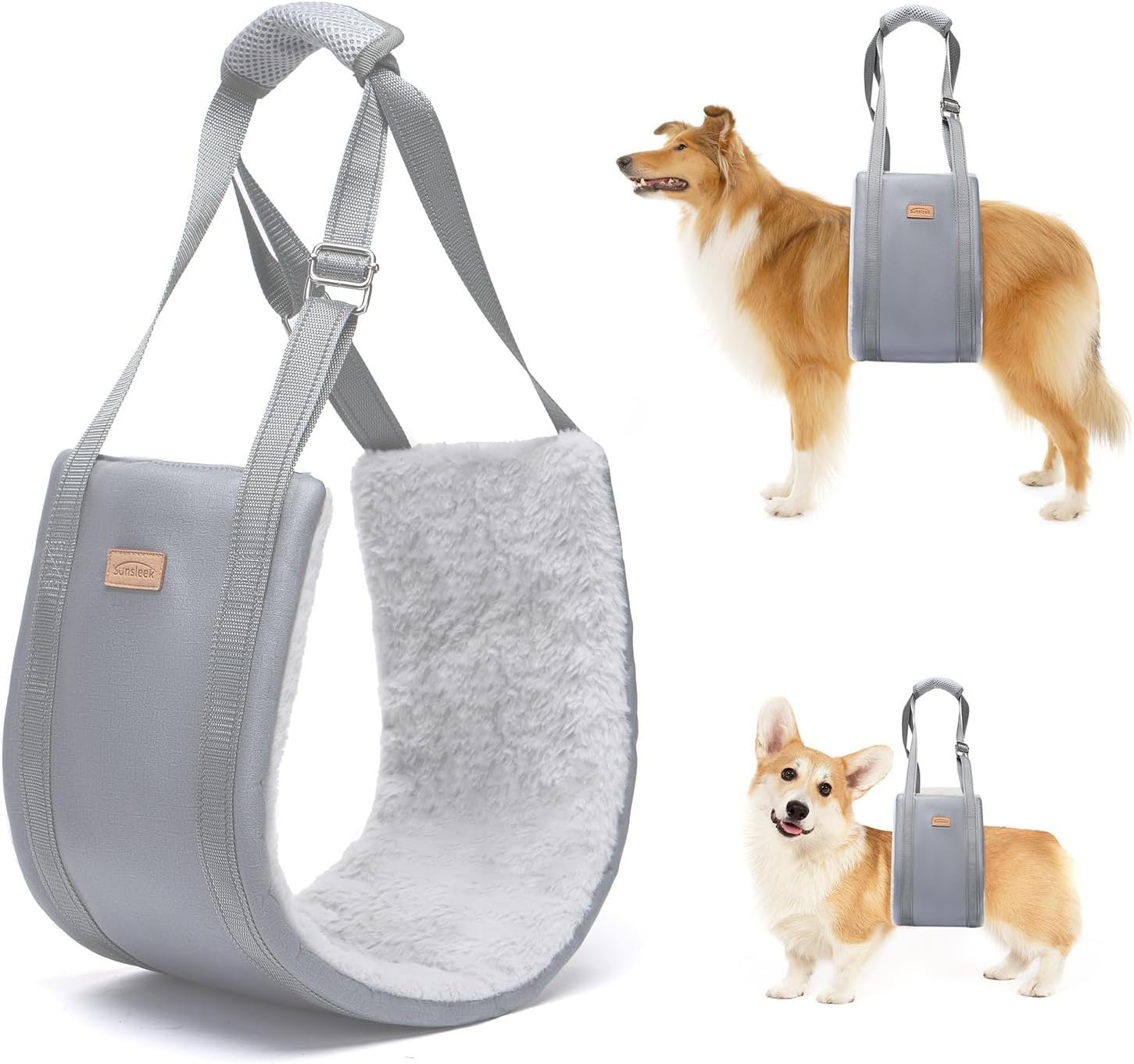 Sunsleek Dog Lift Harness for Large Dogs Adjustable Dog Sling for Back Legs