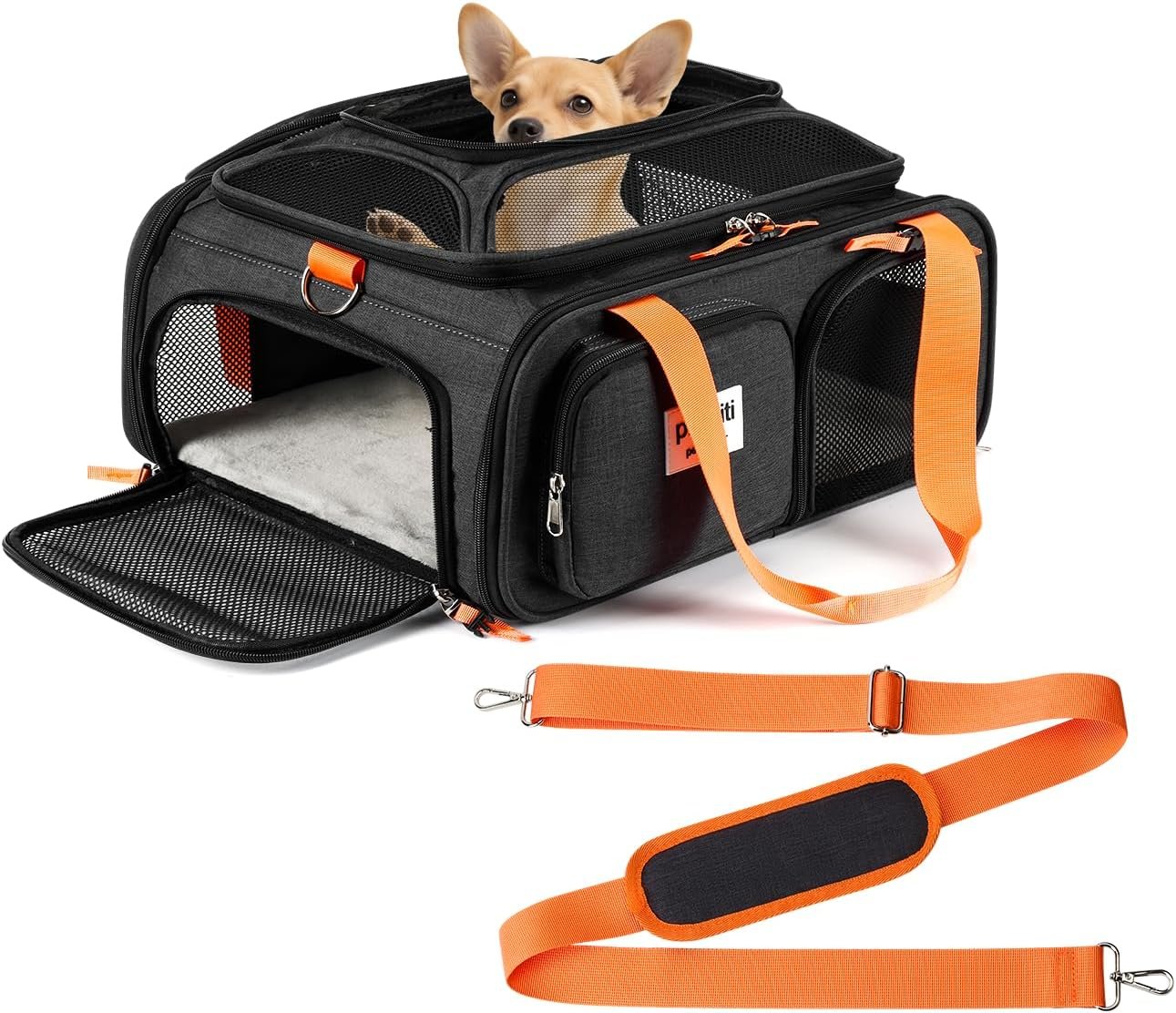 pidipiti 17x13x8 Soft-Sided pet Carrier,for 1 Extra-Small Dog/Small cat
