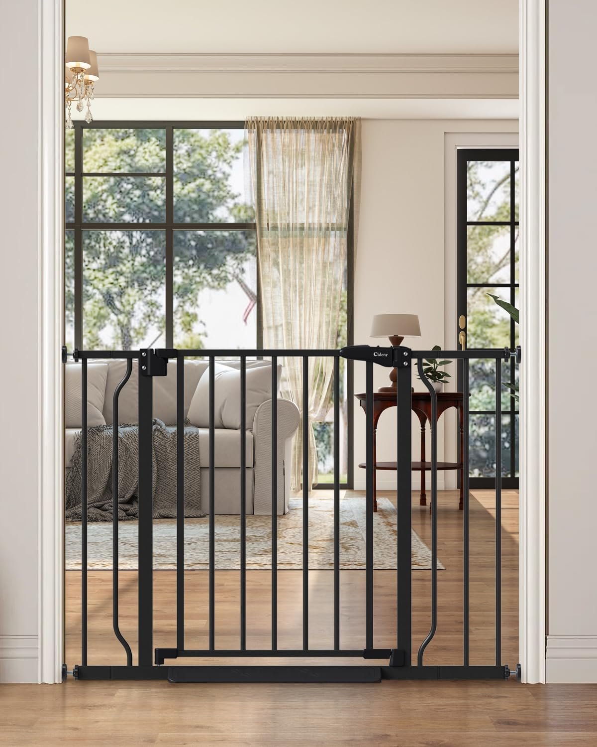 Baby Gate Auto Close, 29″-40″ Dog Gate Indoor for Stairs & Doorways