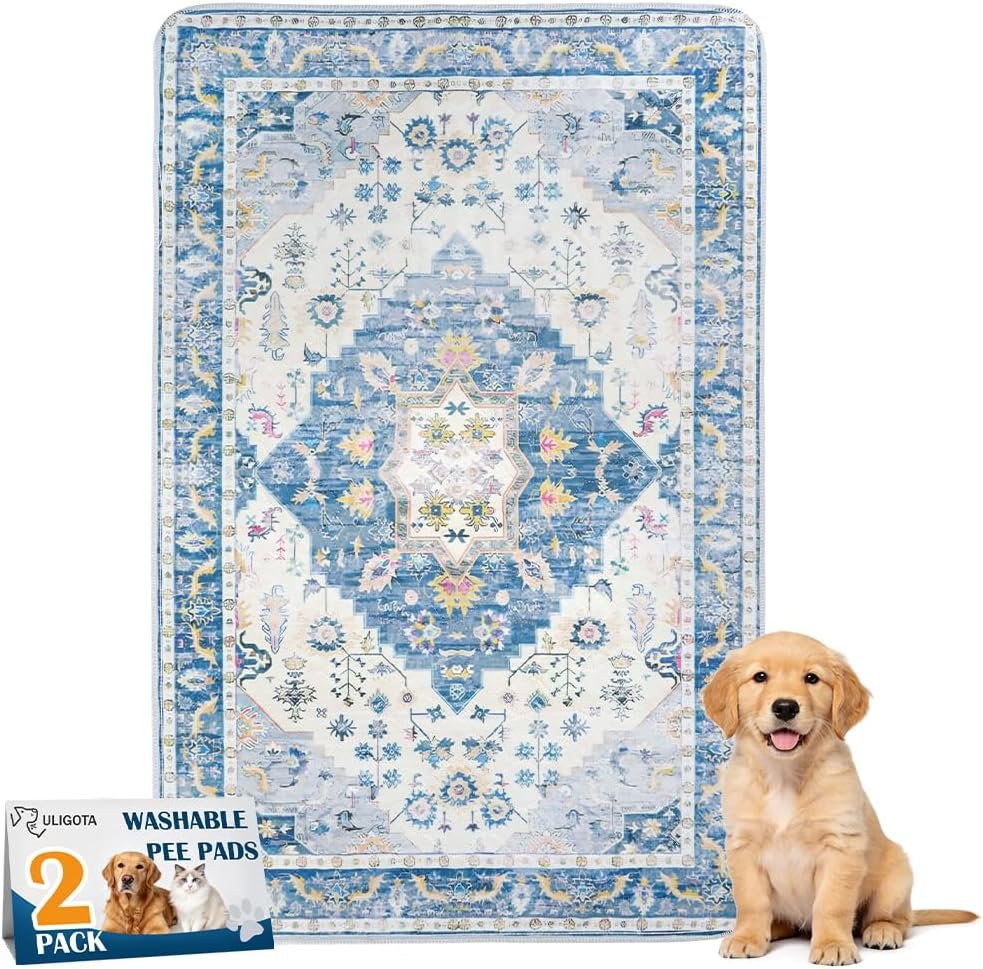 Washable Pee Pads for Dogs Reusable Puppy Pads 40″x26″