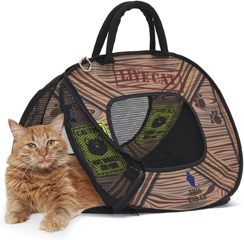 SportPet Designs Soft Sided Cat Carriers, Pattern 20″