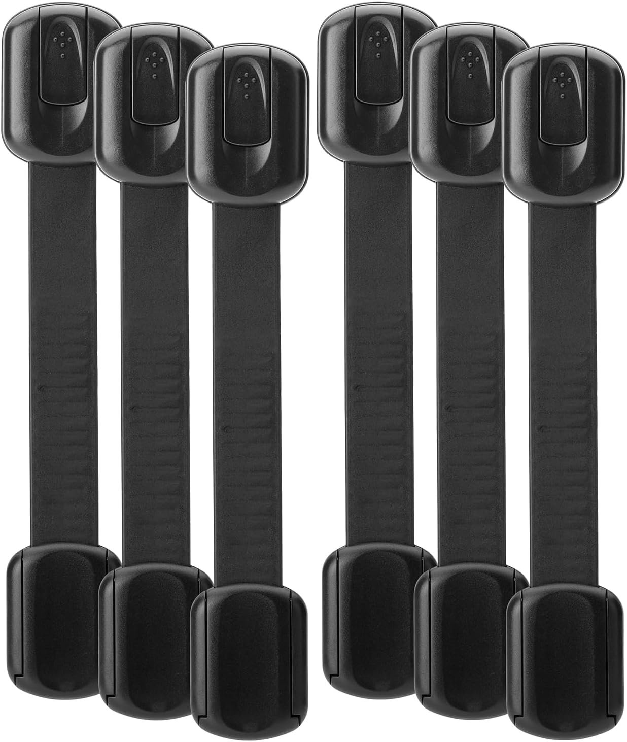 Bate- Child Safety Strap Locks, 6 Pack Baby Locks for Cabinets