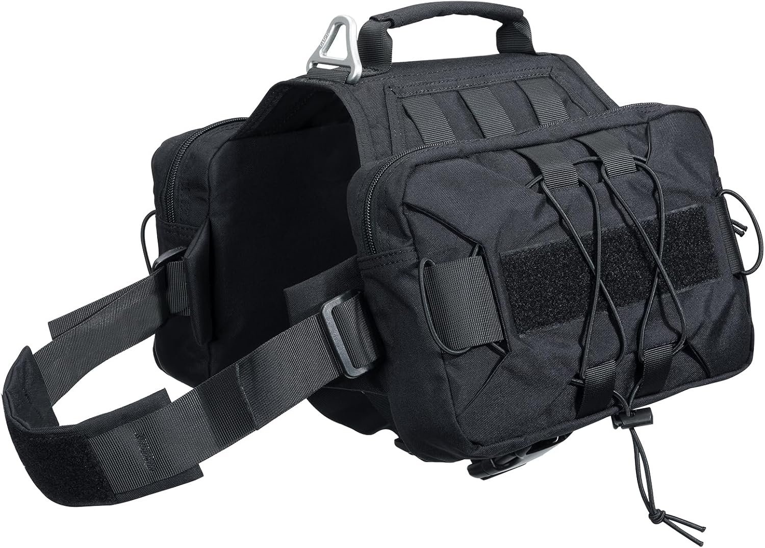 EXCELLENT ELITE SPANKER Nylon Dog Backpack with 2 Side Pockets for Hiking