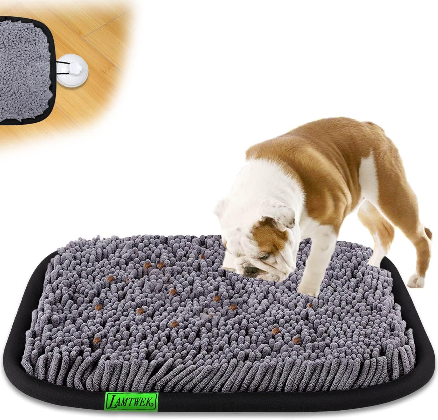 Snuffle Mat for Dogs, 17″ x 21″ Dog Snuffle Mat Interactive Feed Game for Boredom, Encourages Natural Foraging Skills and Stress Relief, Easy to Fill Machine Washable