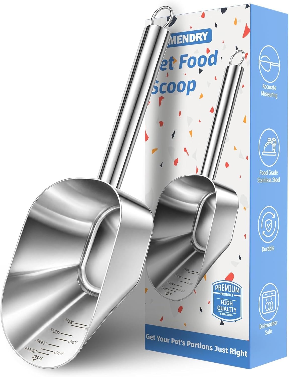 1PCS 1Cup(240ml) Dog Cat Food Scoop, Measuring Cup for Pets & Kitchen