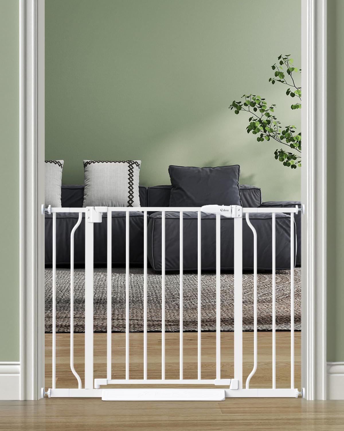 Baby Gate Auto Close, 29″-40″ Dog Gate Indoor for Stairs & Doorways