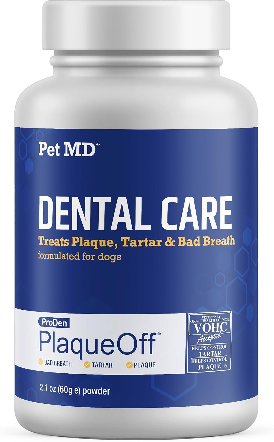 Pet MD Proden PlaqueOff Dog Teeth Cleaning Powder 60g