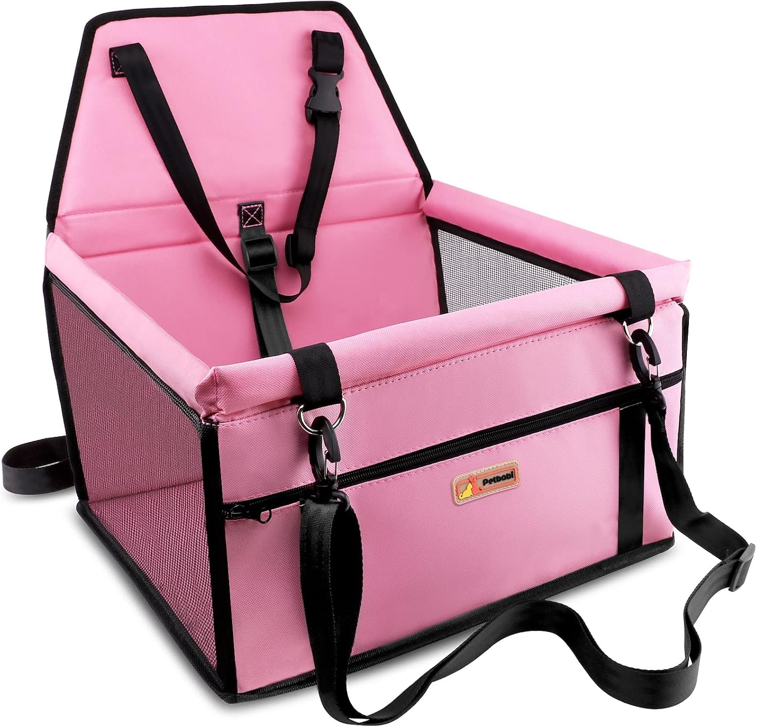 Petbobi Dog Car Seat for Small Dogs and Cats up to 15 lbs, Portable Booster