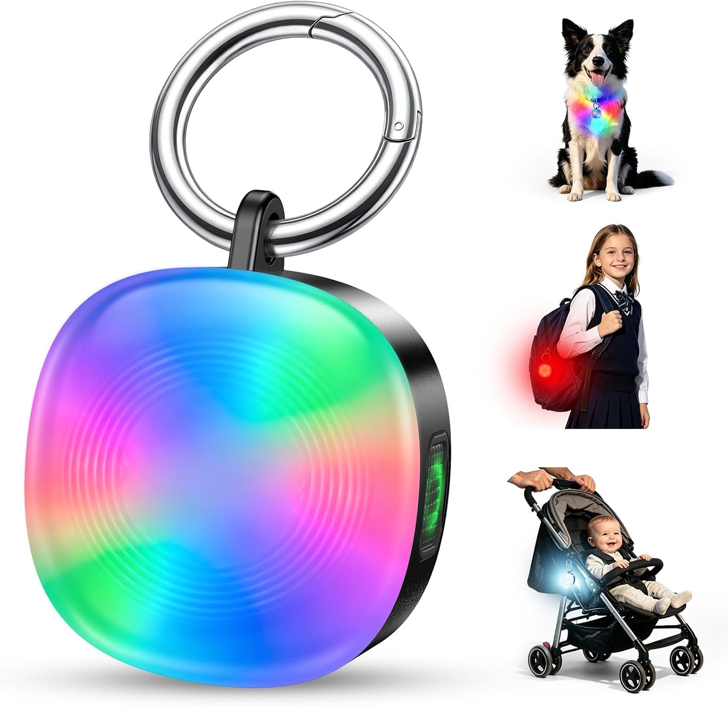 Cuvccn 100LM Warning Light for Dog Walking, Bag, Stroller, Hiking, Camping