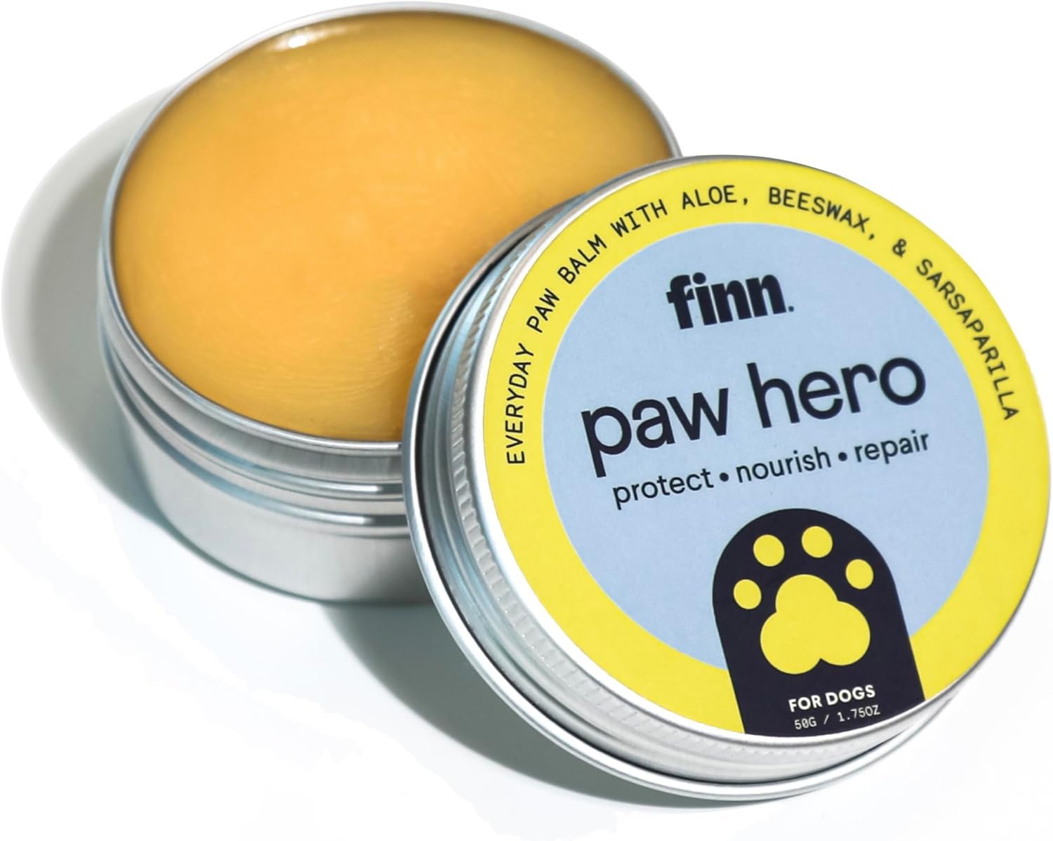 Finn Paw Hero Dog Paw Balm – Hot Pavement Protection – Lick-Safe – 1.75 oz