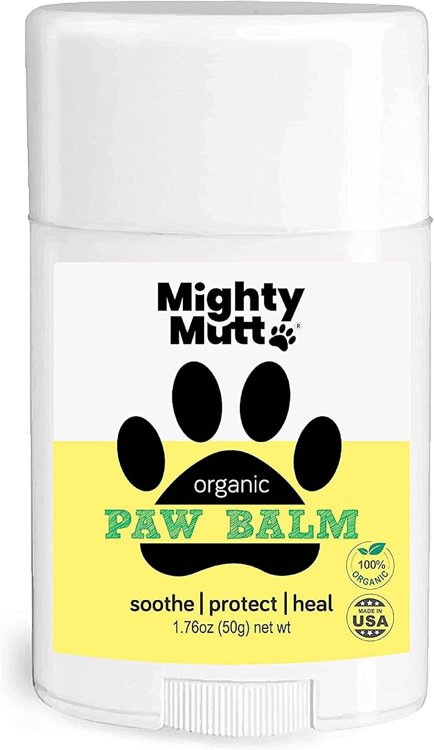 Mighty Mutt Organic Dog Paw Balm, Unscented, 1.76 oz