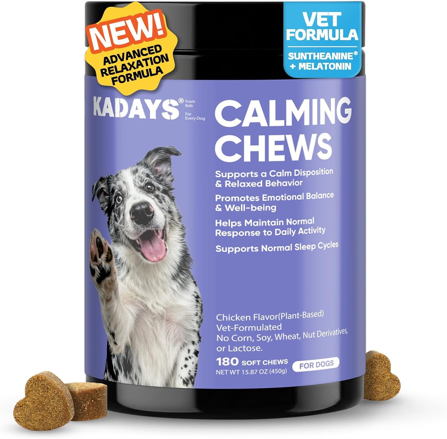 Calming Chews for Dogs – 180ct Dog Calming Chews Anxiety and Stress Relief