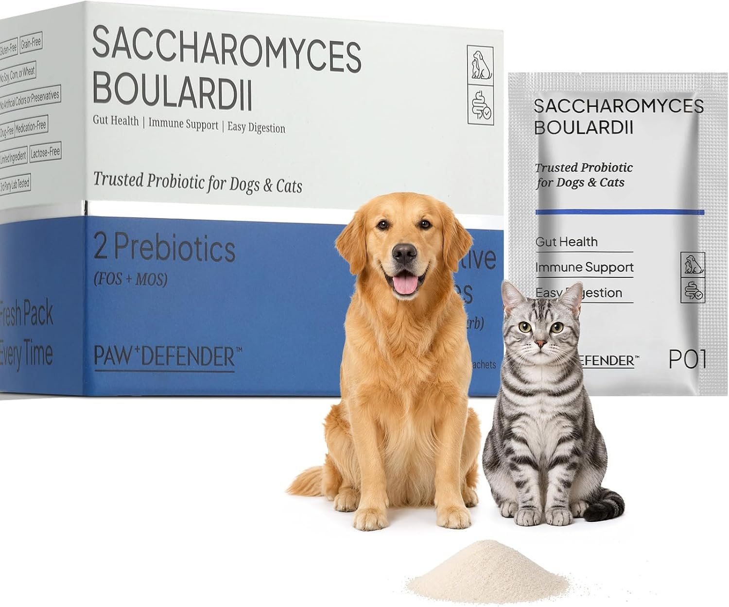 Probiotics for Dogs & Cats,Cat Dog Probiotics for Digestive Health 30 Packs