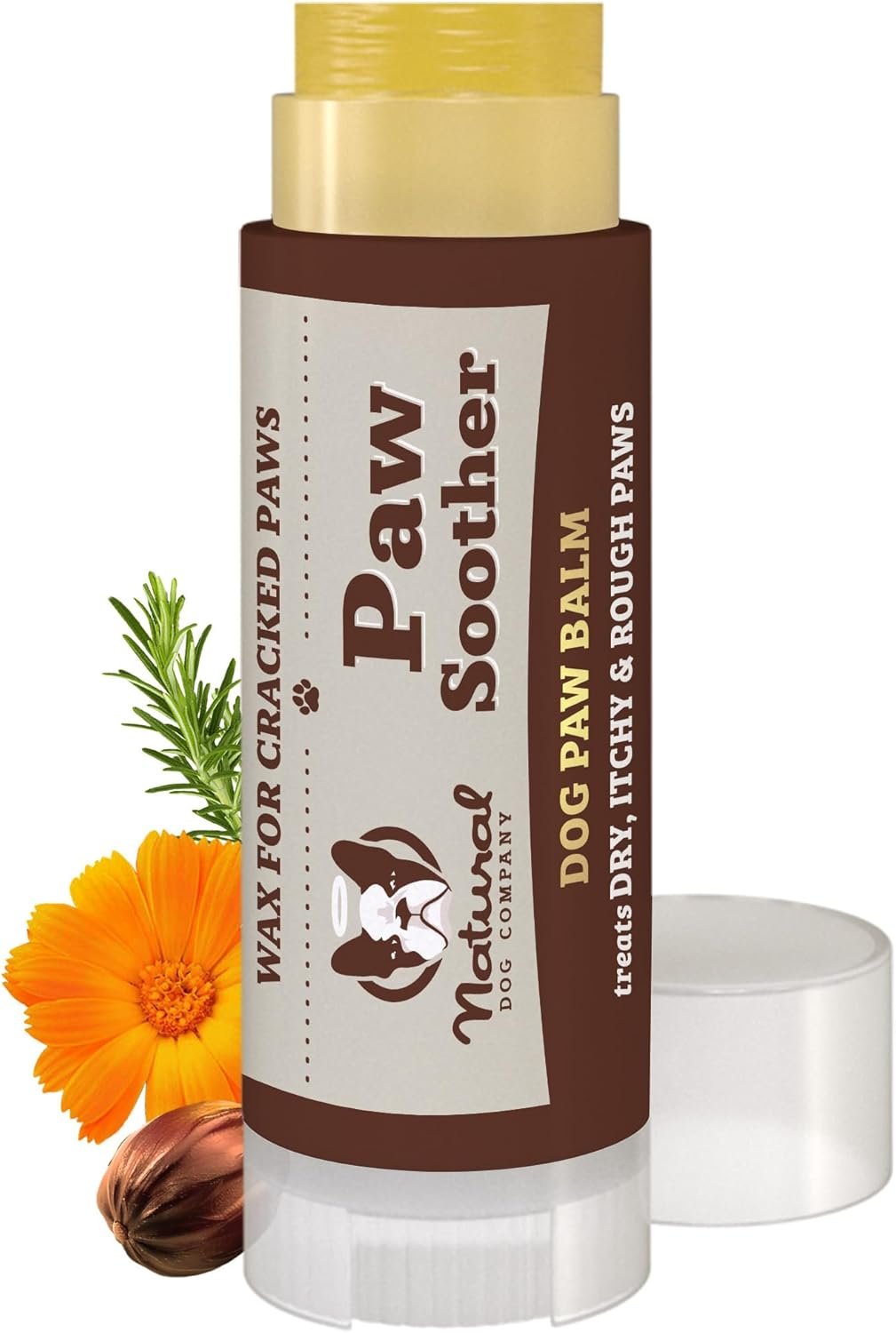 Natural Dog Company Paw Soother Dog Paw Balm – 0.15 oz Stick
