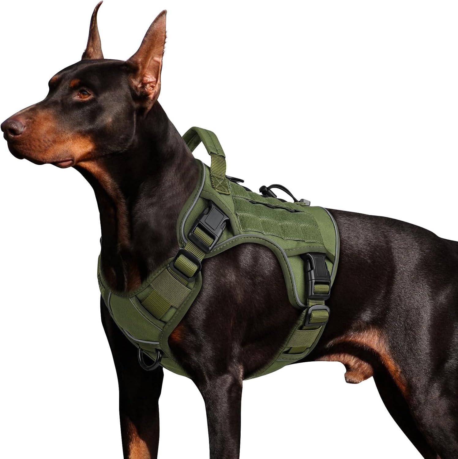 WINGOIN Tactical Dog Harness for Large Dogs,No Pull Heavy Duty Dog Harness