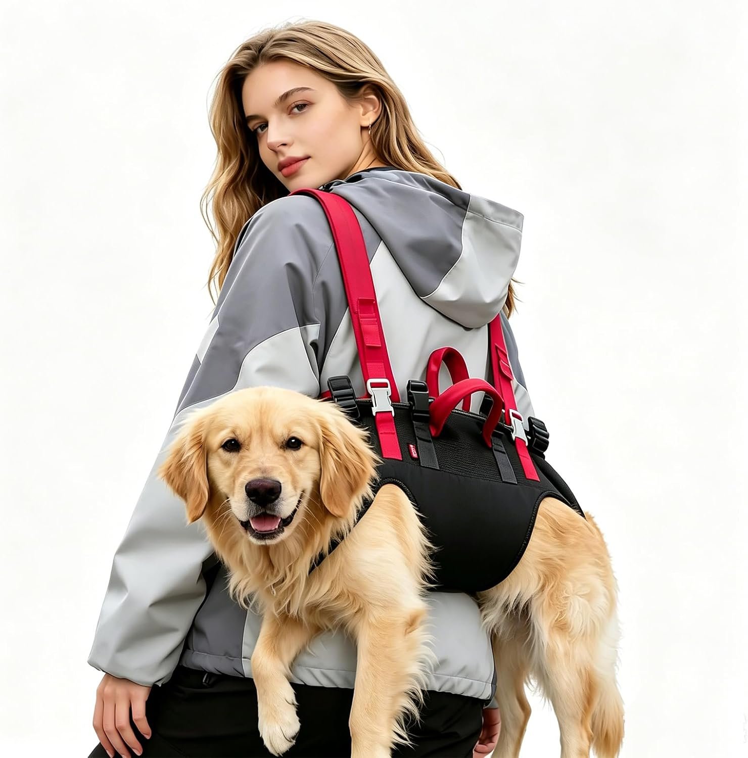 Wakytu Dog Emergency Rescue Sling – Lightweight Packable Lift Harness