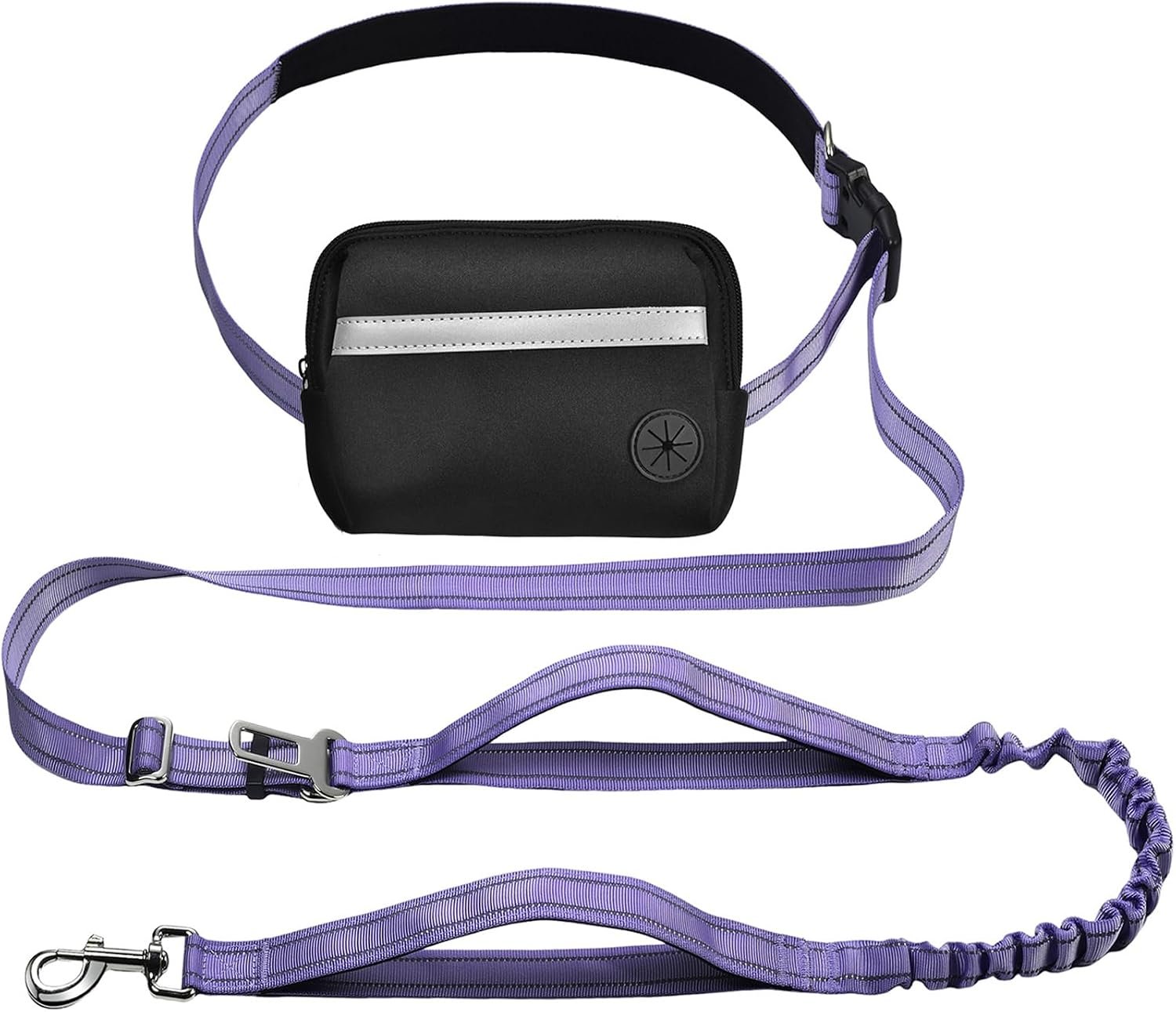 Hands Free Crossbody Bungee Waist Belt Dog Leash for Running