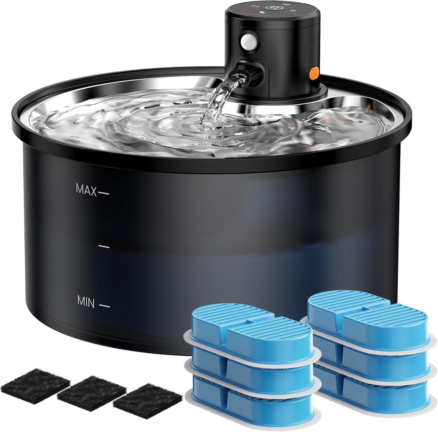Battery Operated Cat Water Fountain: Wireless Pet Fountain with Filter
