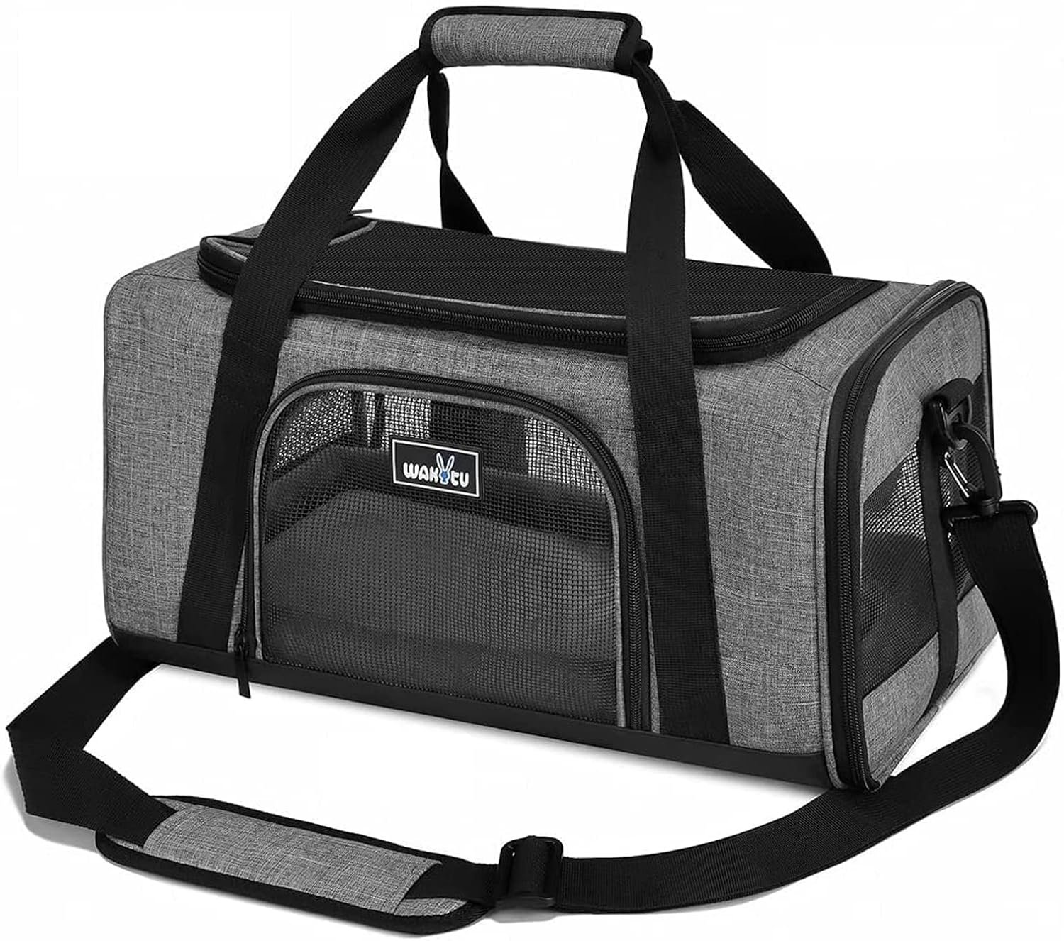 Wakytu TSA & Airline Approved Soft Pet Carrier for Cats/Dogs,17.7x11x8.3