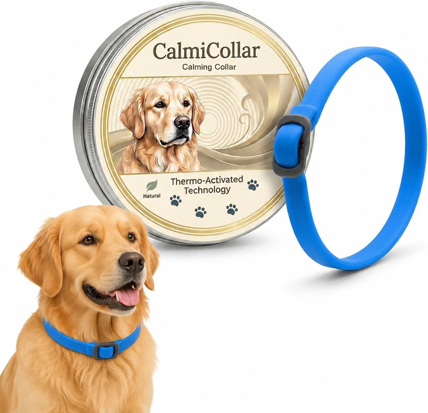 Calming Collars for Dogs, Helps Soothe and Relax, Pheromones for Dogs, Adjustable Size, Suitable for Small, Medium and Large Dogs