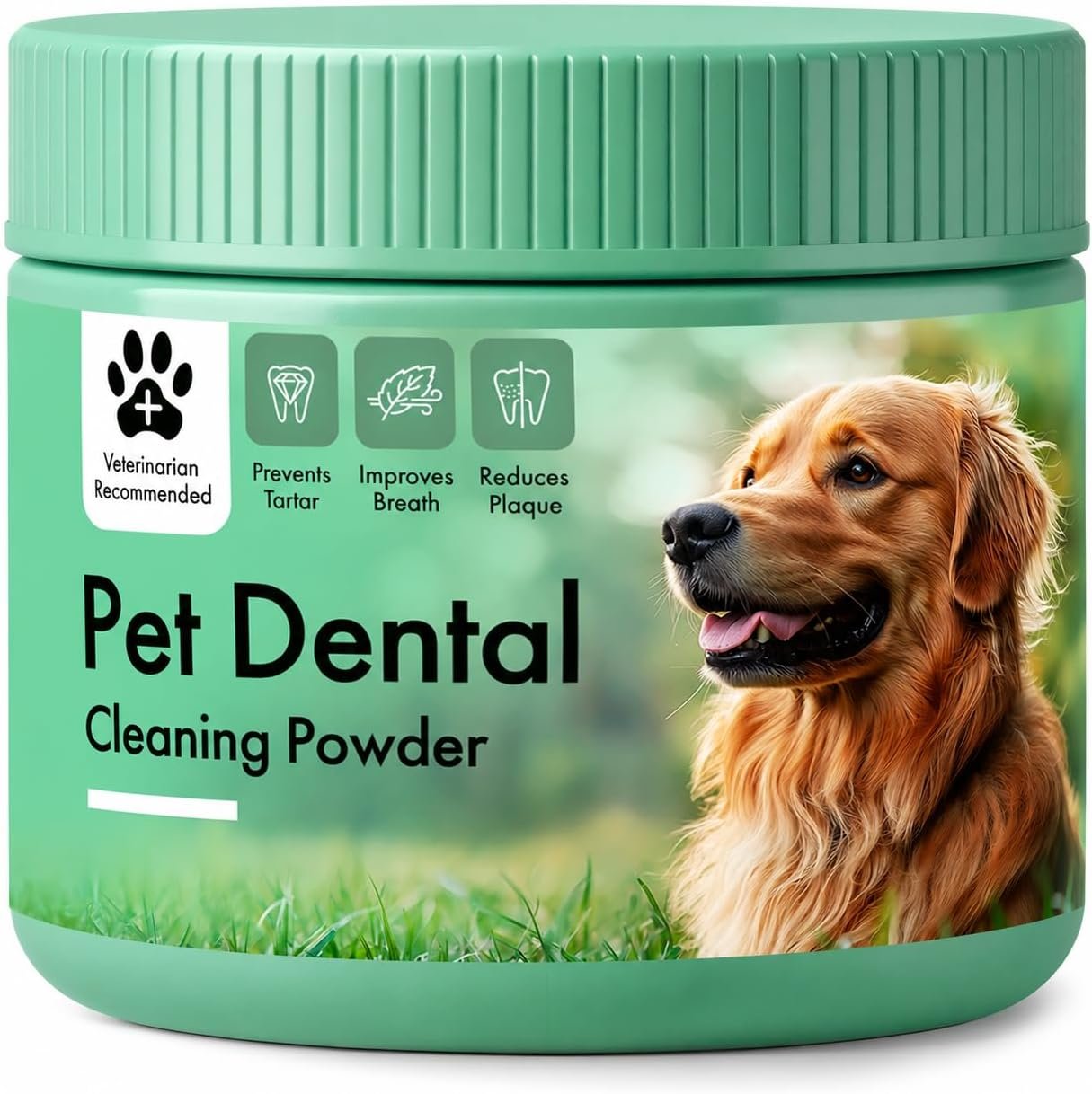 Dog Dental Powder, Dog Teeth Cleaning Breath Freshener, Tooth Cleaning Powder Pet Tartar and Plaque Remover, 78g