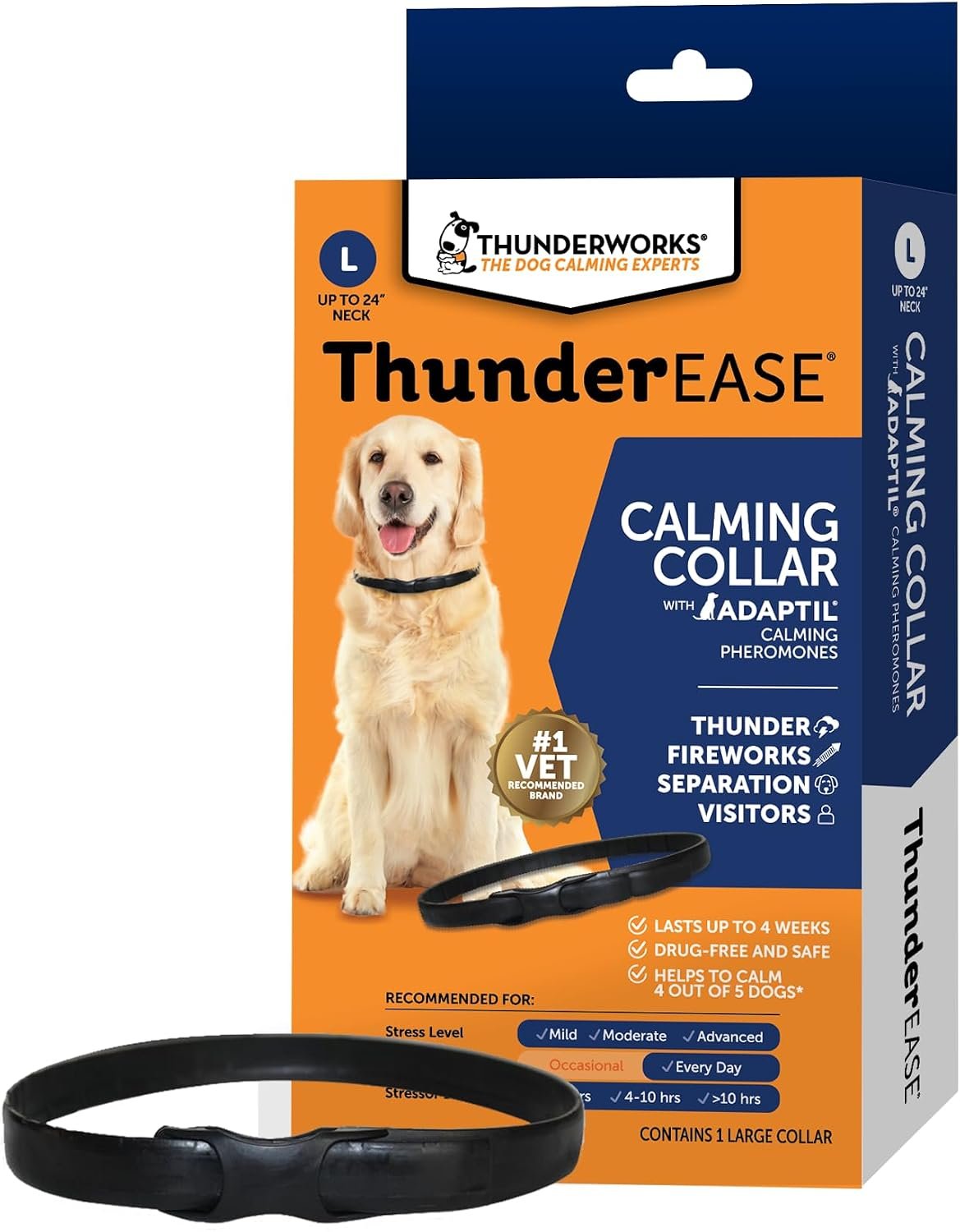 ThunderEase Calming Collar for Dogs (Large)