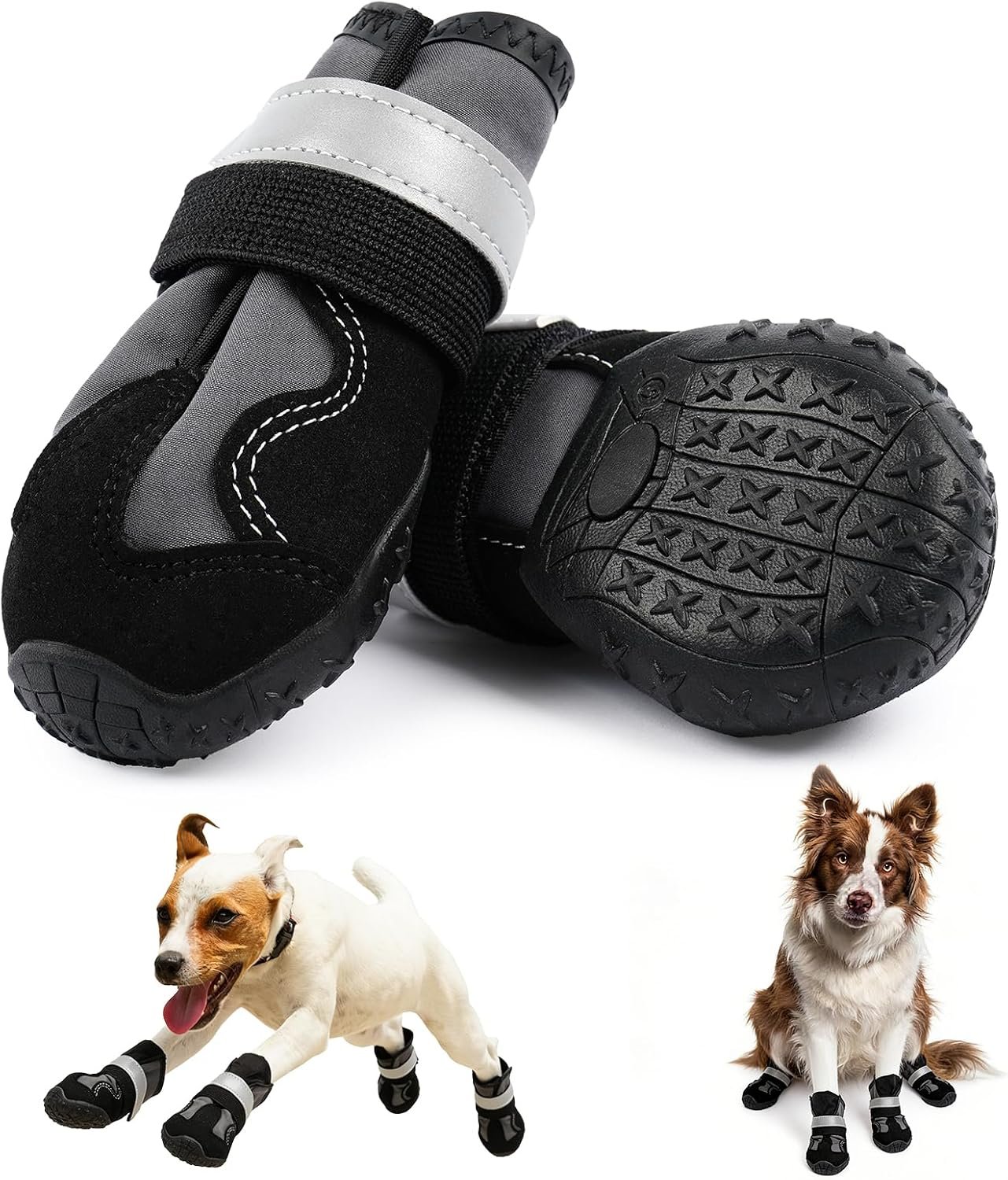 Dog Paw Wound Recovery Boots, 2 Pcs, Size 3#