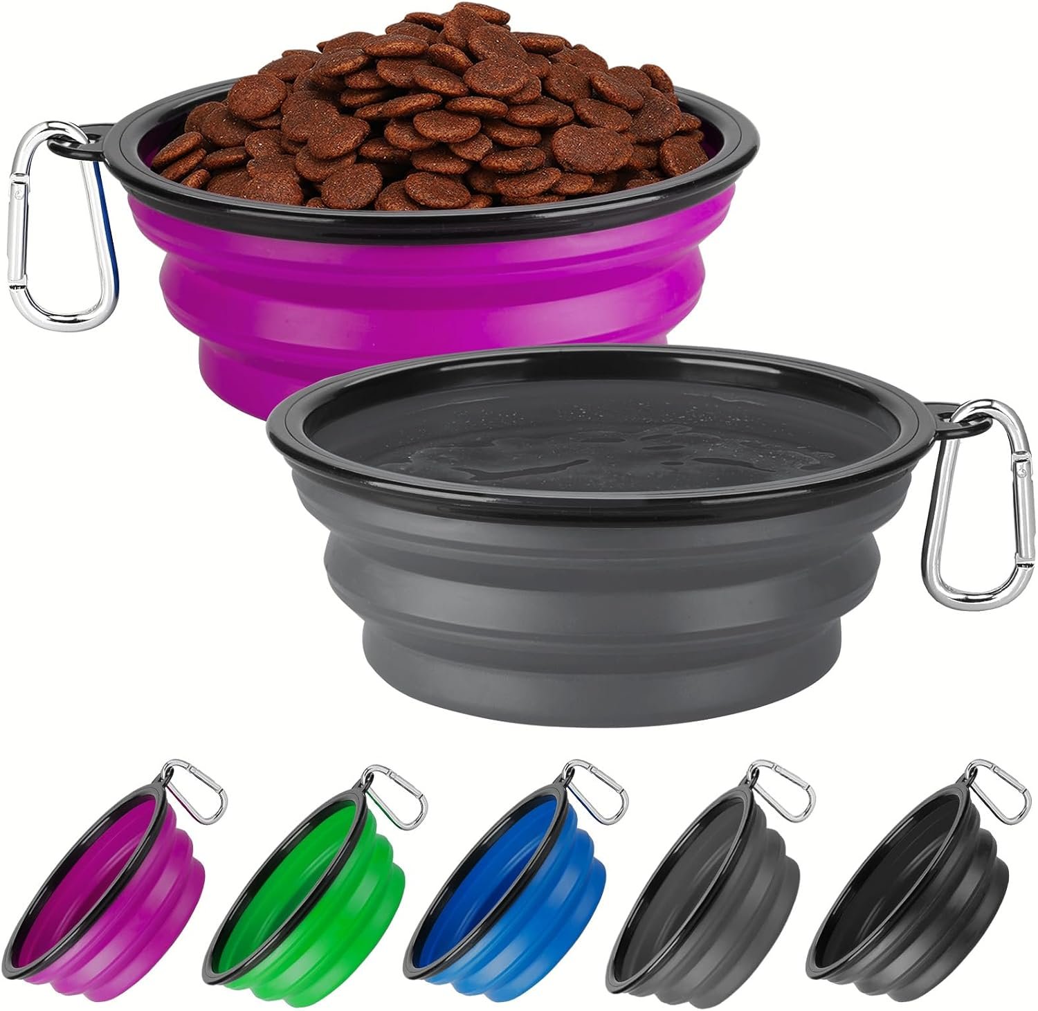 Collapsible Dog Bowl Large 34oz, Travel Dog Water Bowl Portable