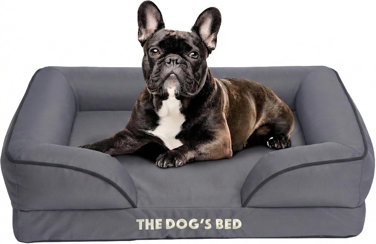 The Dog’s Bed Orthopedic Bolster Egg-Crate Bed, Removable Washable Cover