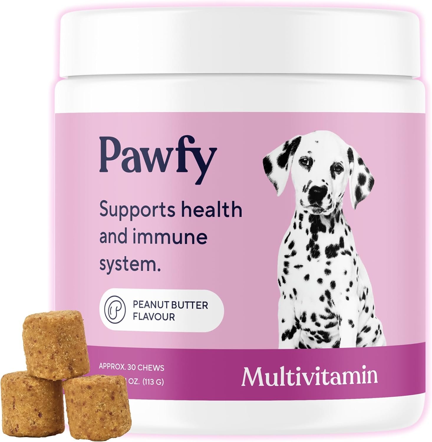 Pawfy 15 in 1 Dog Multivitamin – Skin, Coat & Immune Support Chews