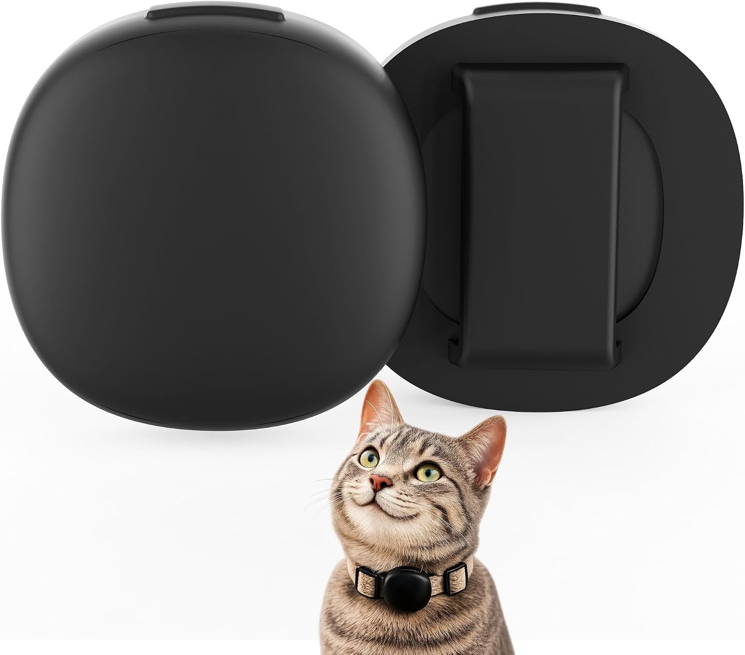 Cat Collar Holder Case for Life360 Tile Sticker 2024 (Smallest Tracker)