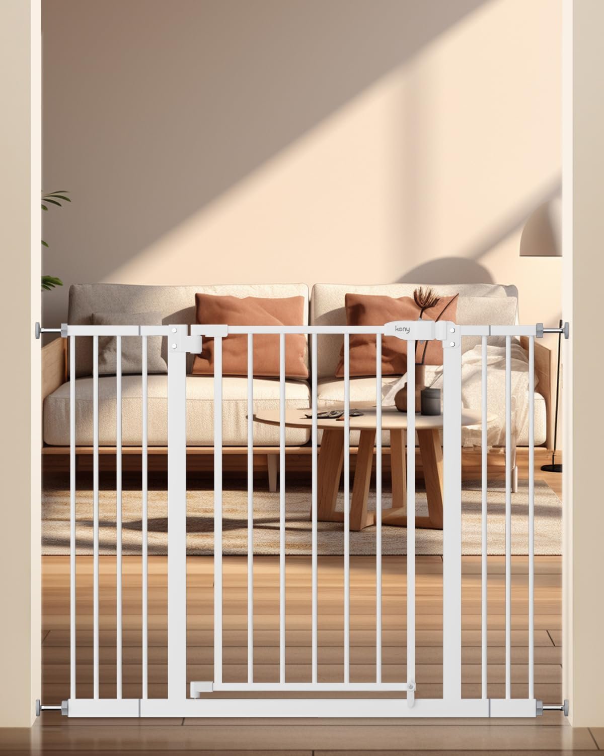 keny 29″-42.5″ Baby Gate for Stairs, Auto Close Safety Dog Gate
