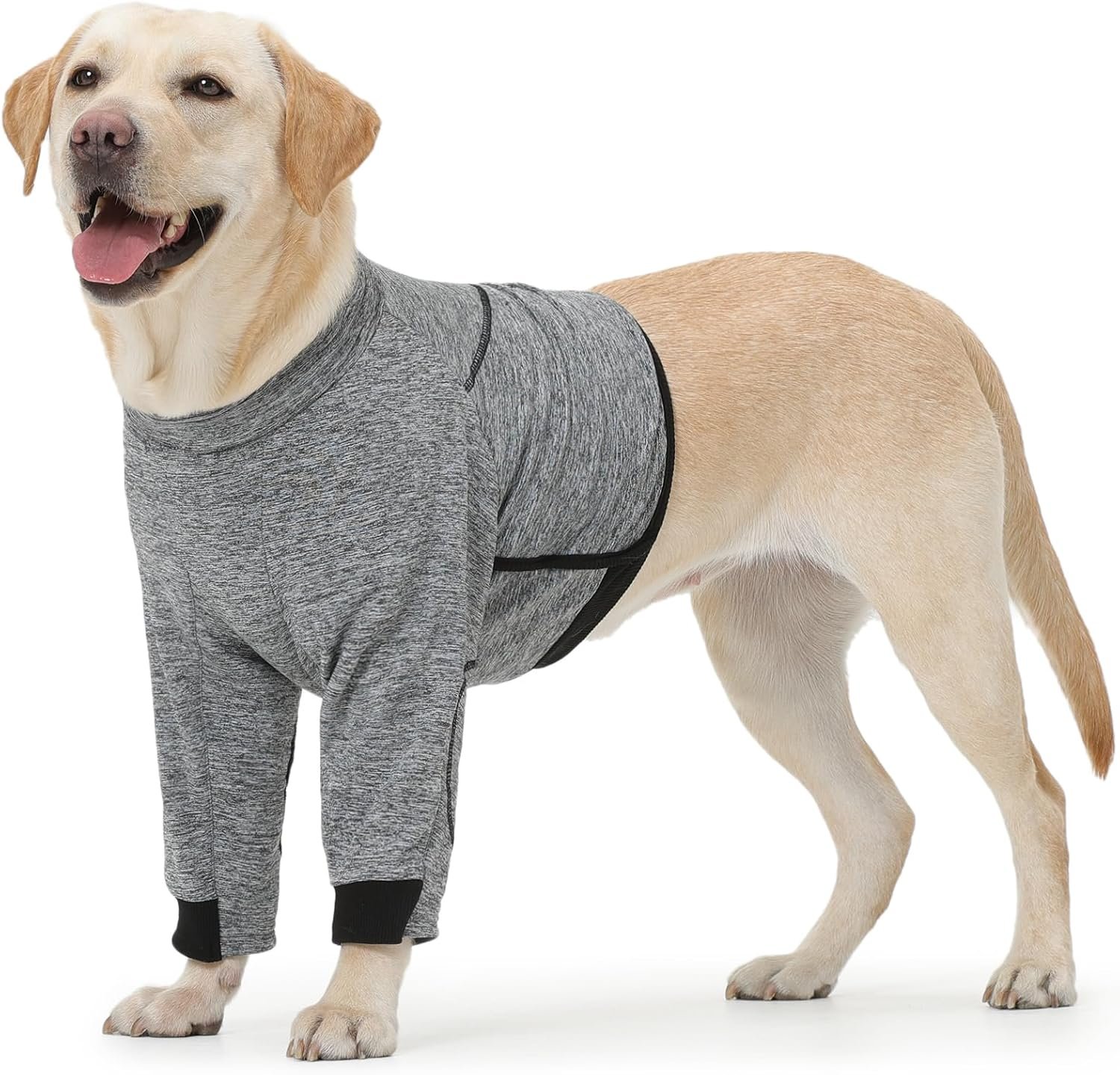 ROZKITCH Dog Leg Sleeve to Stop Licking, Dog Elbow Protector Joint Protection Wounds Prevent Licking Bite Being Wet and Infected Dog Elbow Protector for Calluses Grey 3XL