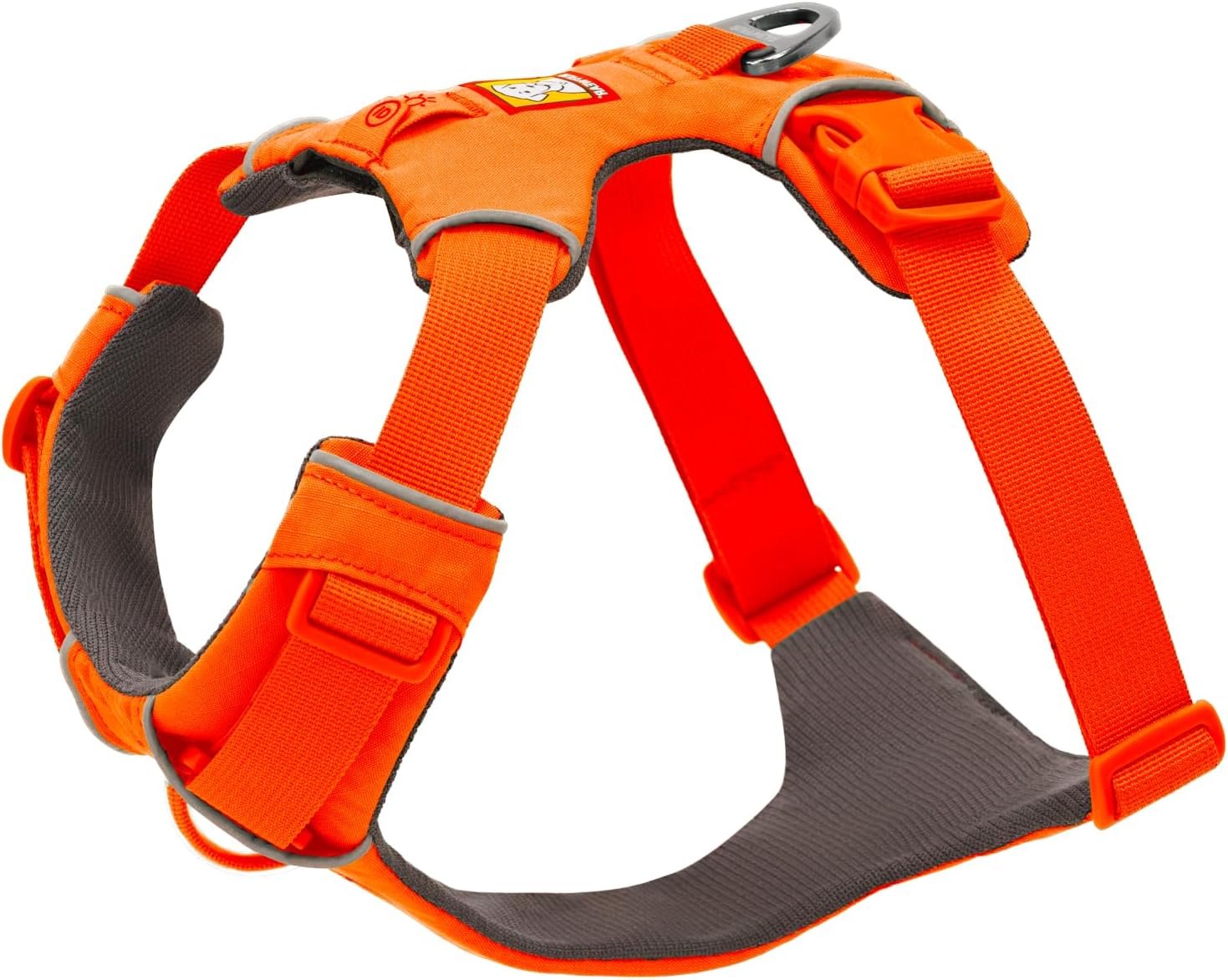 Ruffwear, Front Range Dog Chest Harness, Blaze Orange, Medium