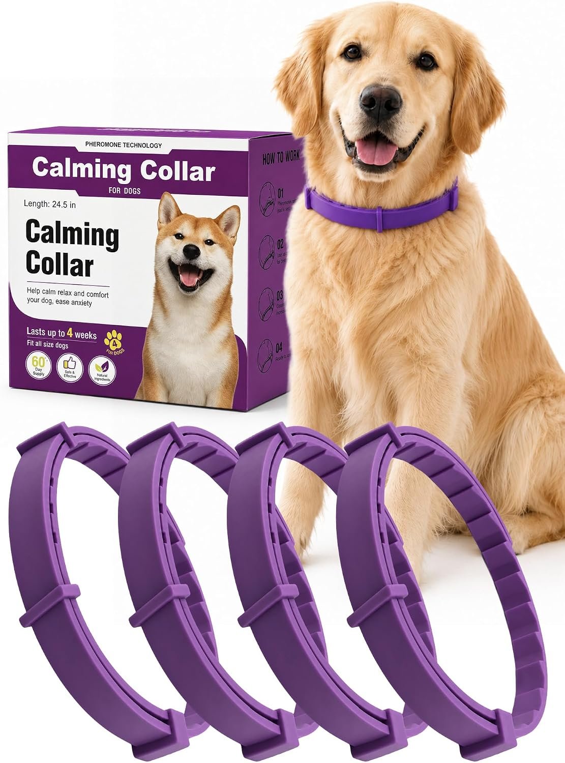 Calming Collar for Dogs – Waterproof Anxiety and Stress Relief