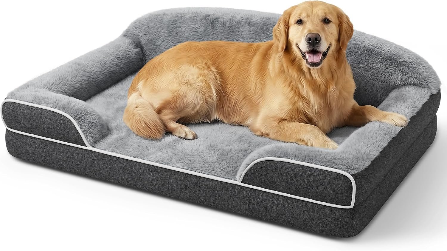 Orthopedic Dog Bed for Extra Large Dogs, 45″x30″ XL Dog Couch Bed
