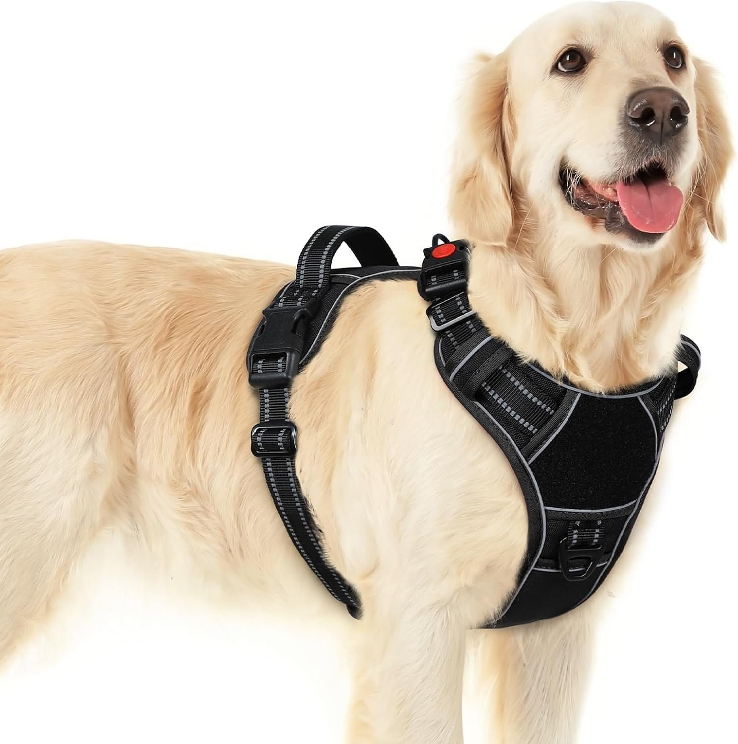 Eagloo Dog Harness No Pull for Large Dogs, Easy On & Off with 3 Buckles