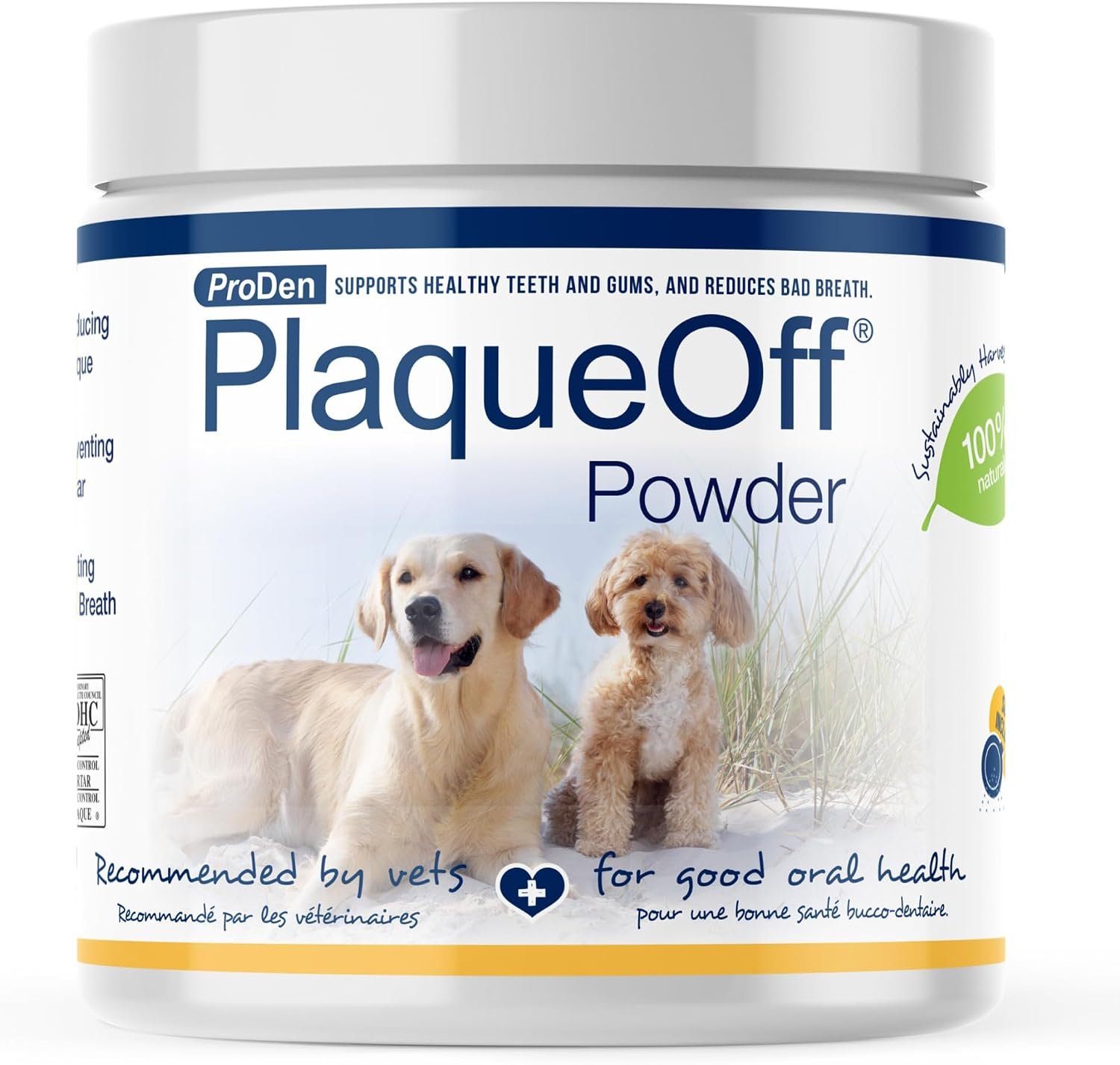 ProDen PlaqueOff Powder for Dogs – Dog Tartar and Plaque Remover – 180g