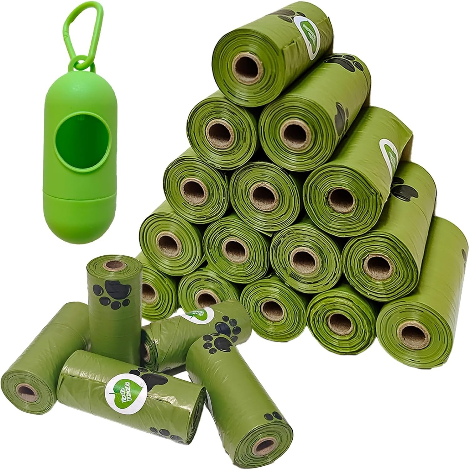 Enhanced Strength Dog Poop Bags – 300 Count Leak-Proof Scented Rolls | Biodegradable Pet Waste Bags with Dispenser, Extra Thick Dog Poo Bags for Puppy & Large Breed Cleanup