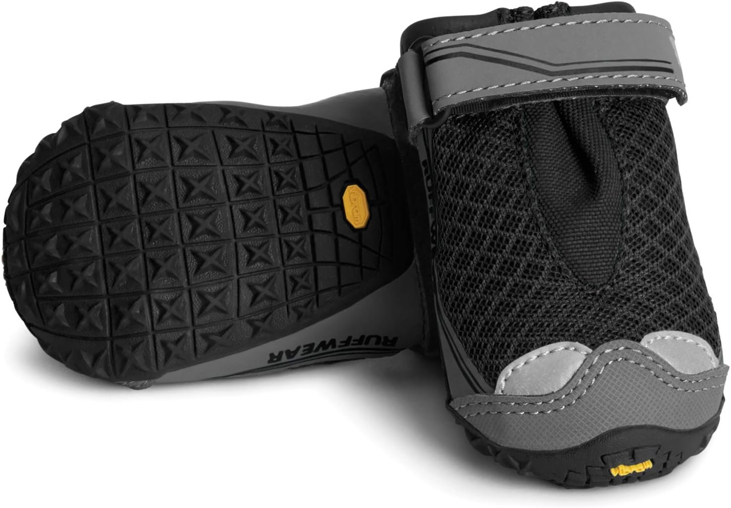 Ruffwear, Grip Trex Dog Shoes – 2 Count, Obsidian Black, 3.00″