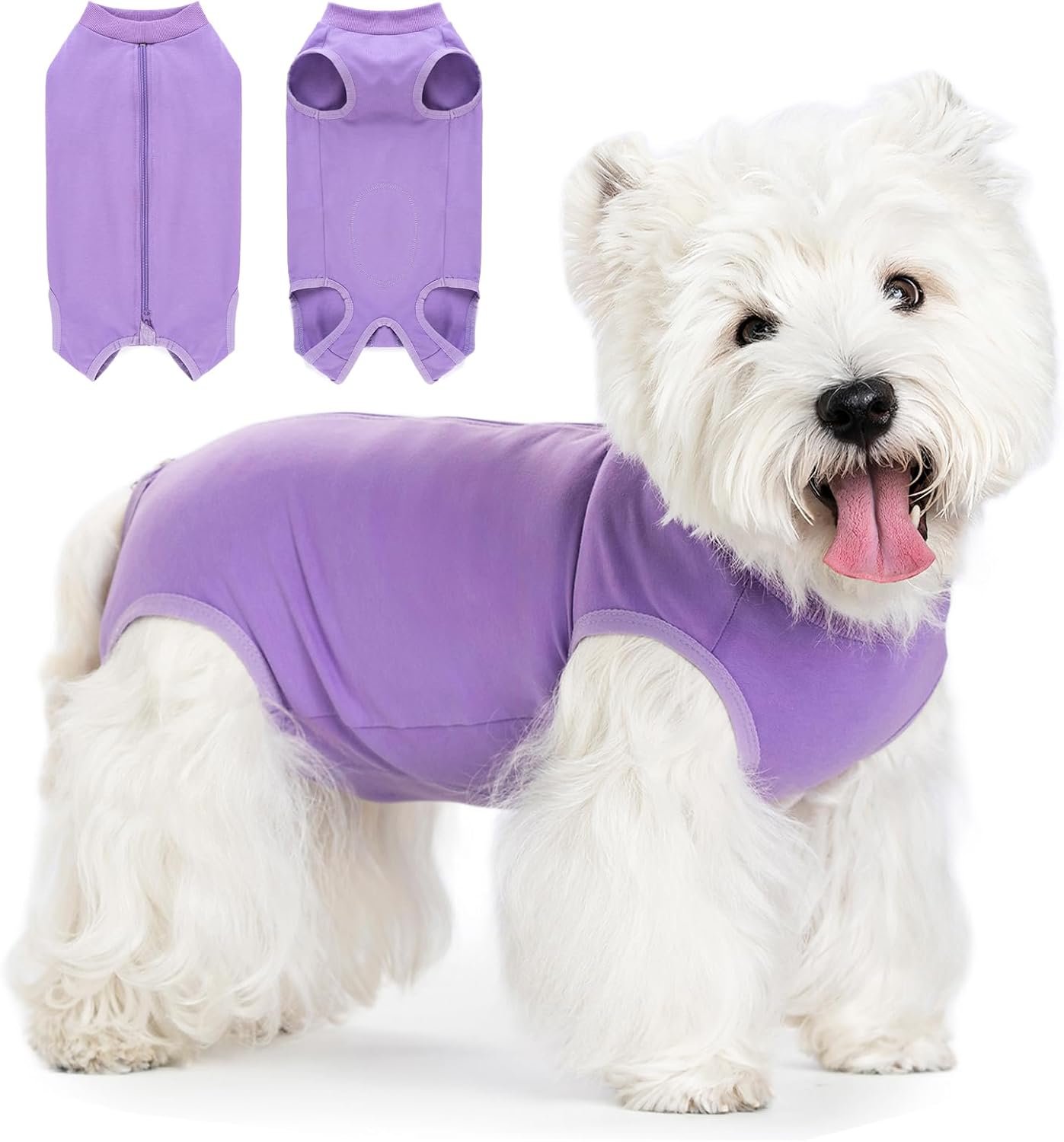 Coppthinktu Dog Surgery Recovery Suit for Dogs After Surgery Female, Dog Onesie Neuter Puppy Spay Shirts, Post-Op Bodysuit Pajamas Anti Licking Abdominal Wounds Cone Alternative