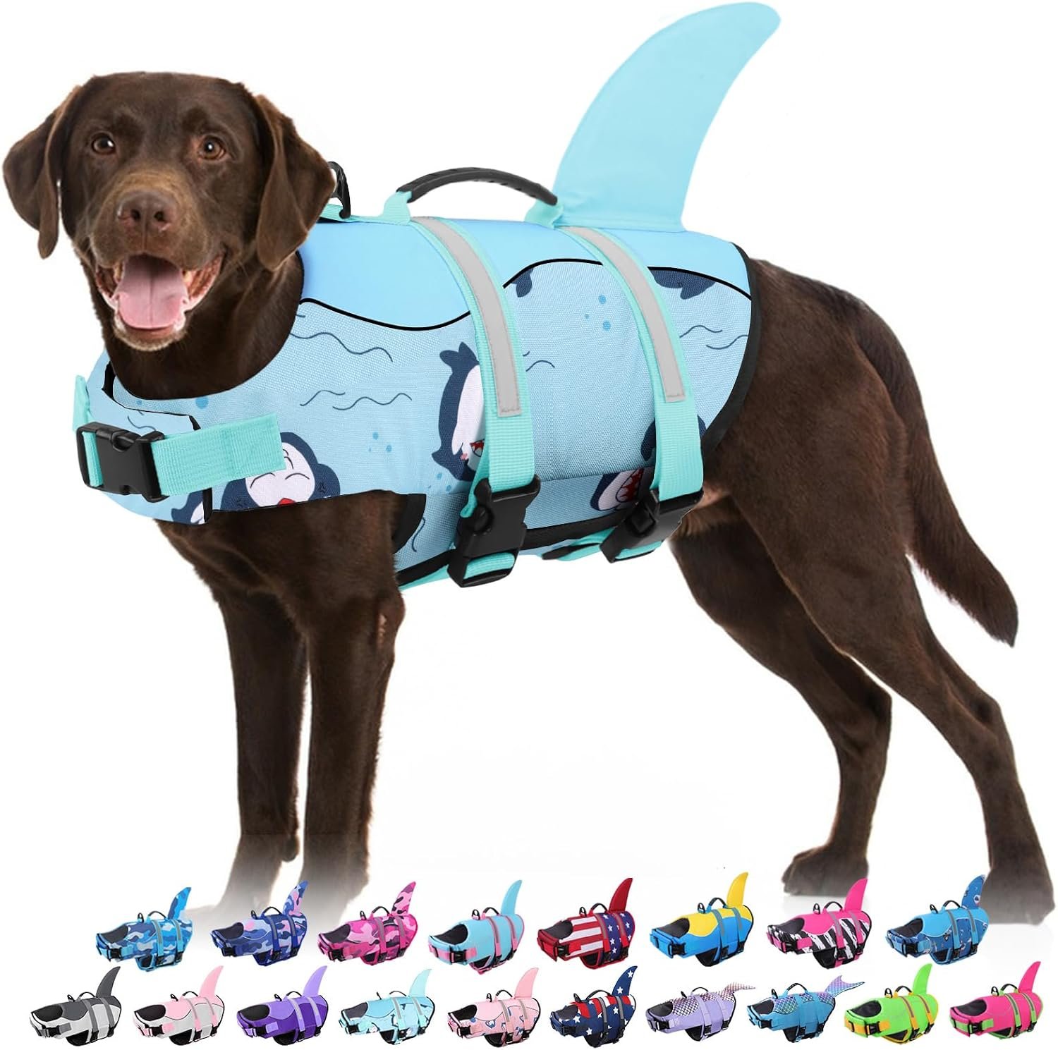 Bess Bridal Dog Life Jacket – Shark Safety Vest for Swimming & Boating