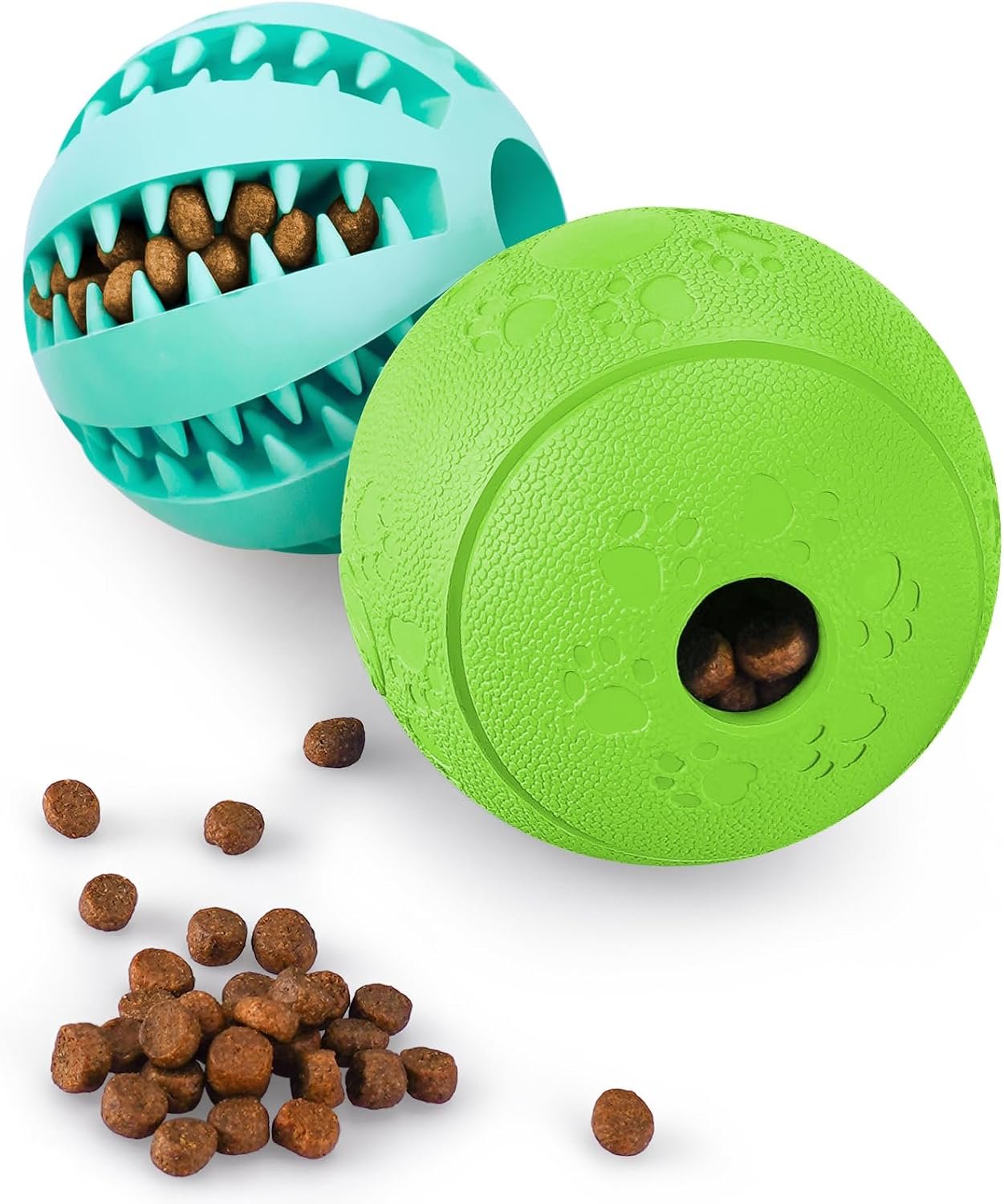 HIPPIH Dog Puzzle Toy 2 Pack, Interactive Dog Toys for Treat Dispensing