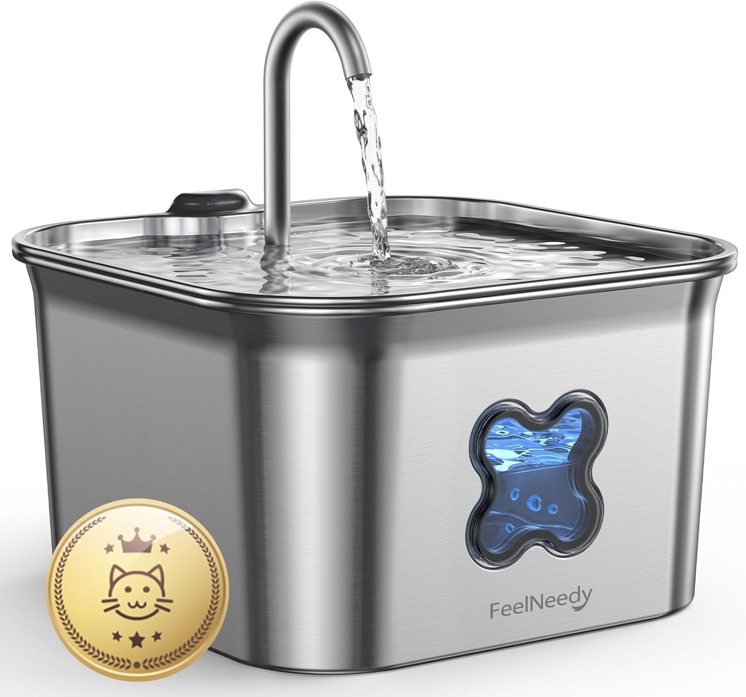Cat Water Fountain – 95oz/2.8L Faucet-Style Pet Drinking Fountain for Cats