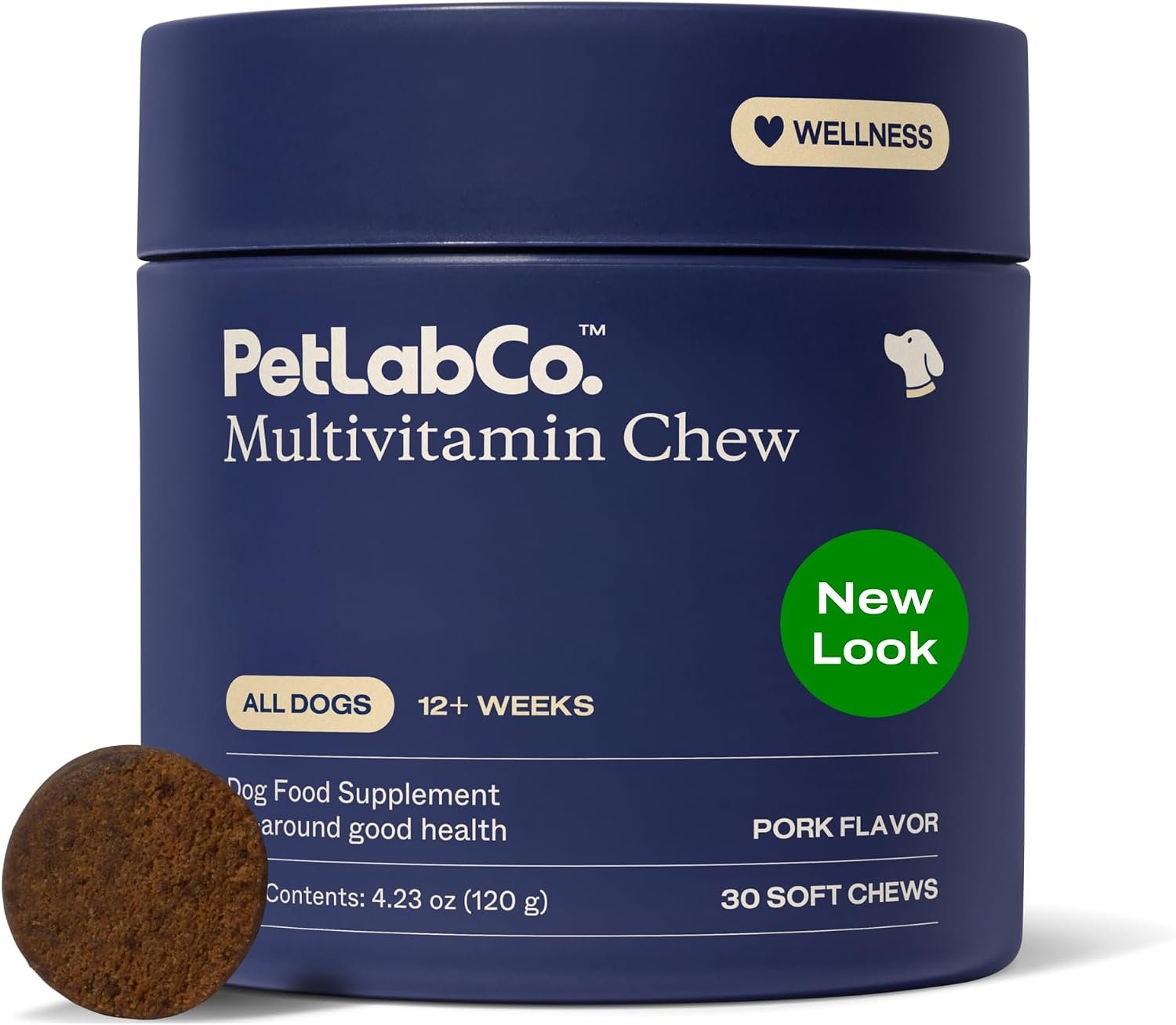 PetLab Co. 22-in-1 Multivitamin Chews for Dogs, Pork Flavor