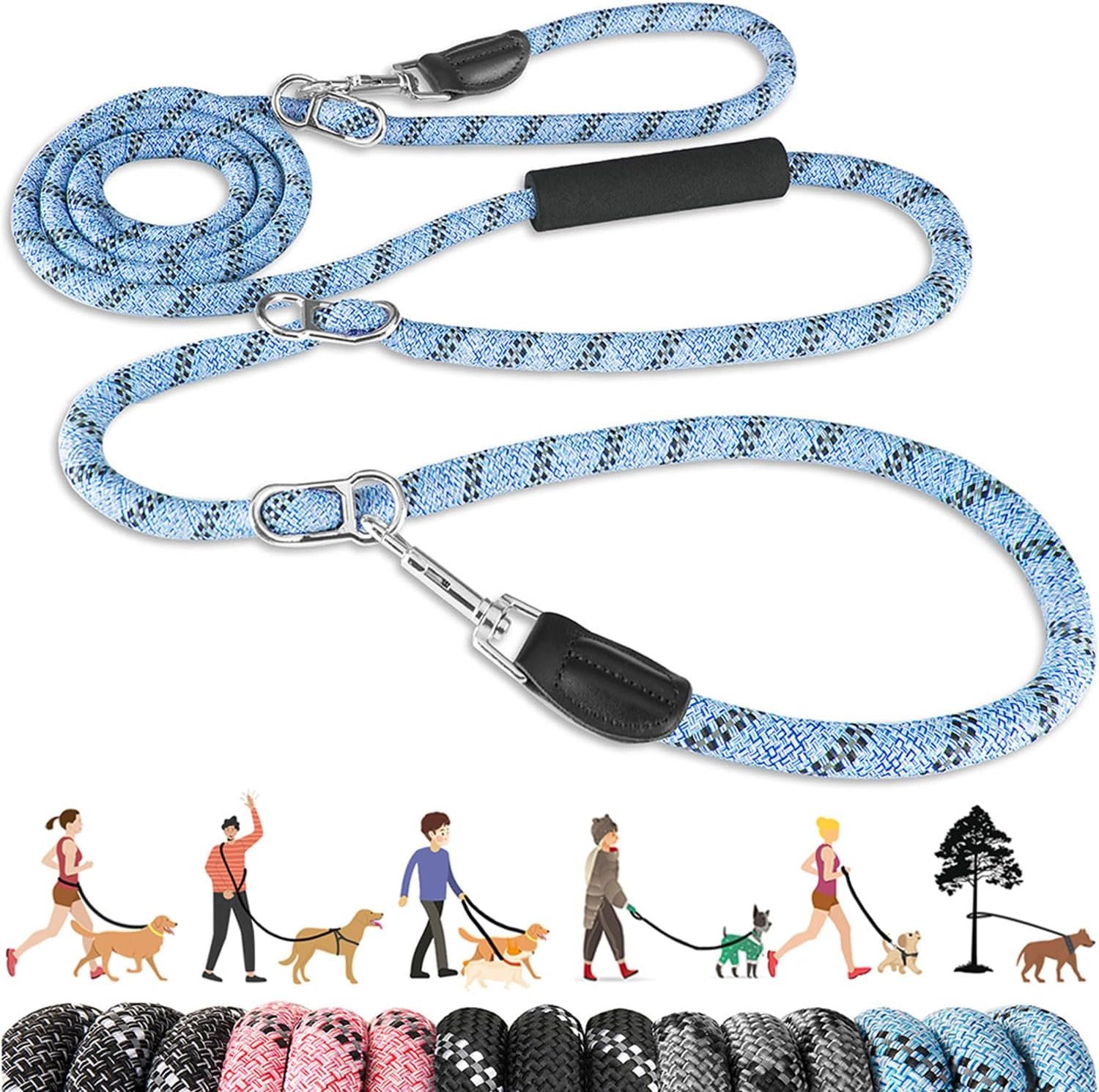 Lukovee Hands Free Dog Leash, 10FT Adjustable Waist-Lead & Shoulder Lead