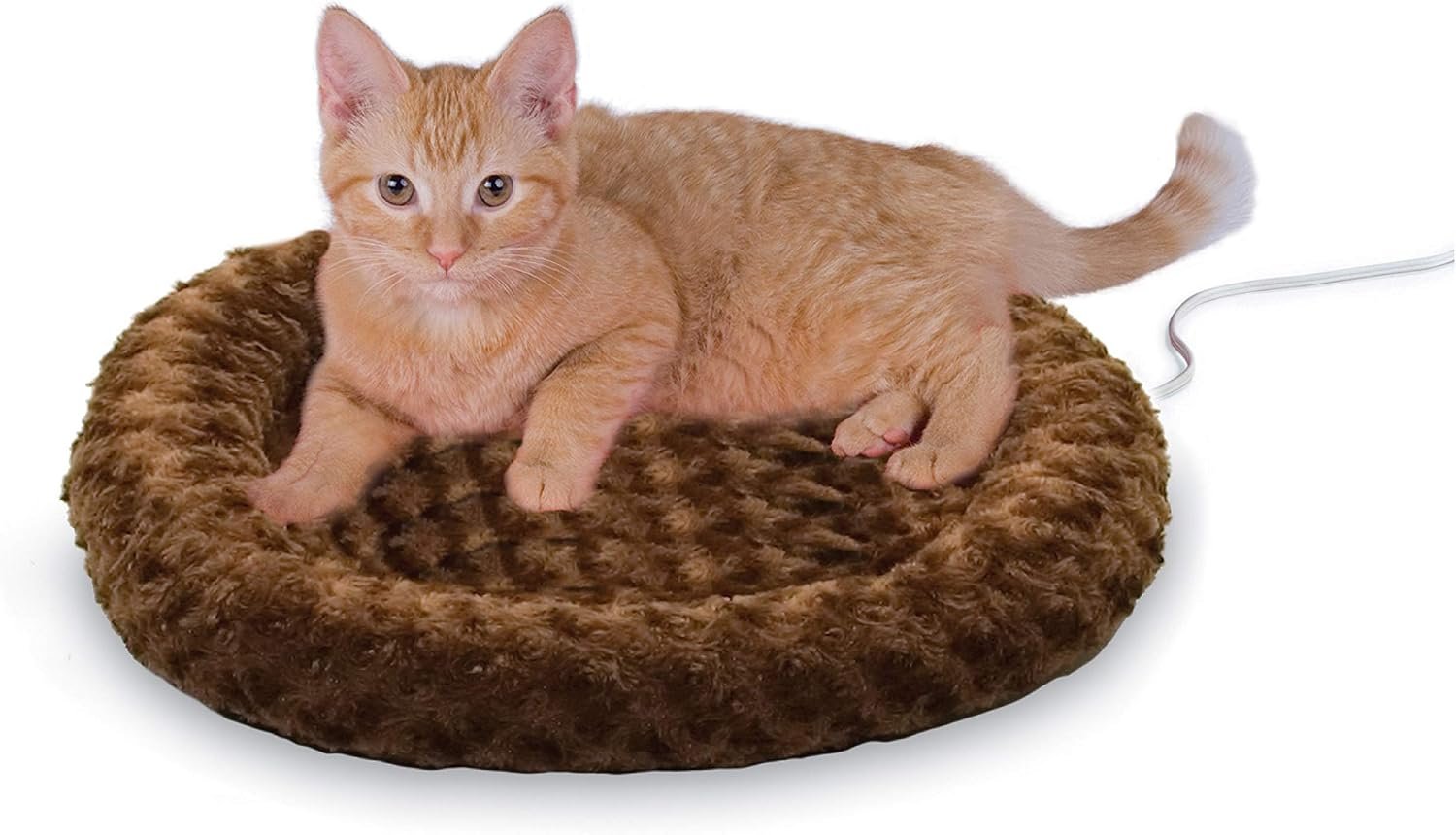 K&H Heated Cat Bed, Thermo-Kitty Fashion Splash Indoor, Safety Listed