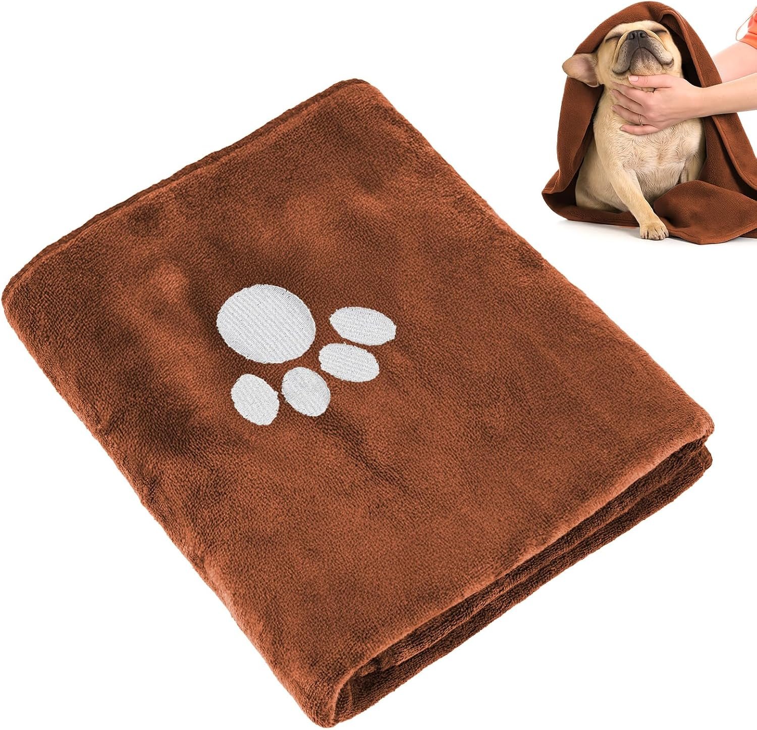 40 x 24 Inch Dog Towels for Drying Dogs, Absorbent Microfiber Dog Towel