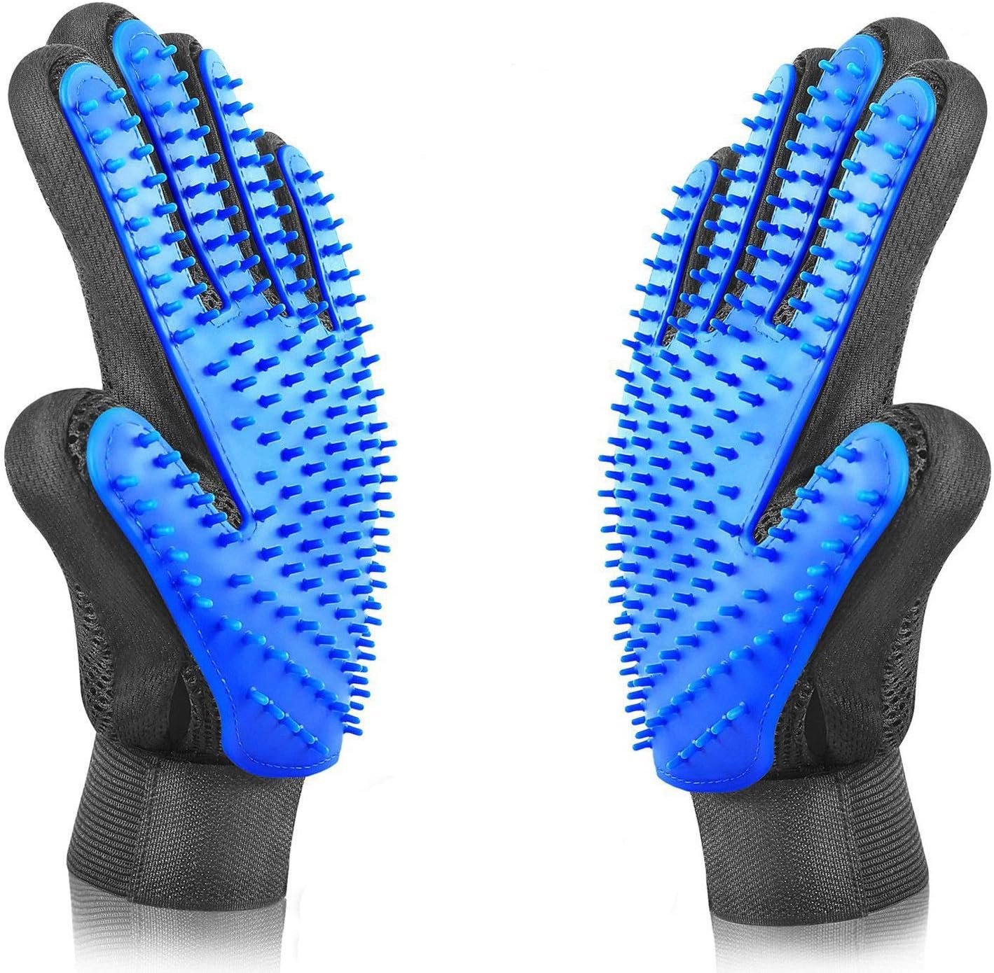VeniCare Pet Grooming Glove – Gentle Deshedding Brush Glove – Efficient Pet Hair Remover Mitt – Massage Tool with Enhanced Five Finger Design – Perfect for Dogs & Cats with Long & Short Fur