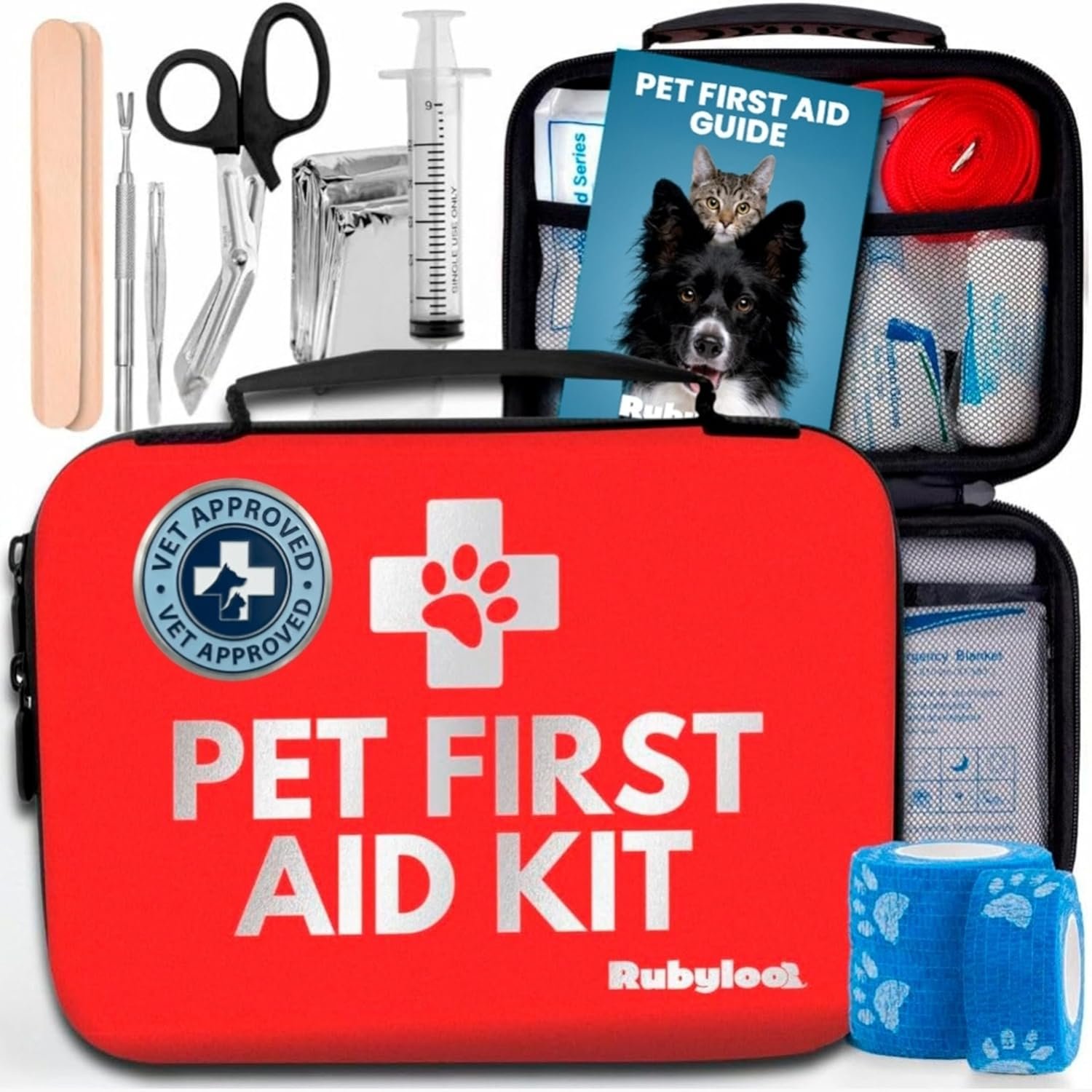 Dog First Aid Kit – Vet-Approved Emergency Kit for Dogs & Cats – Essential